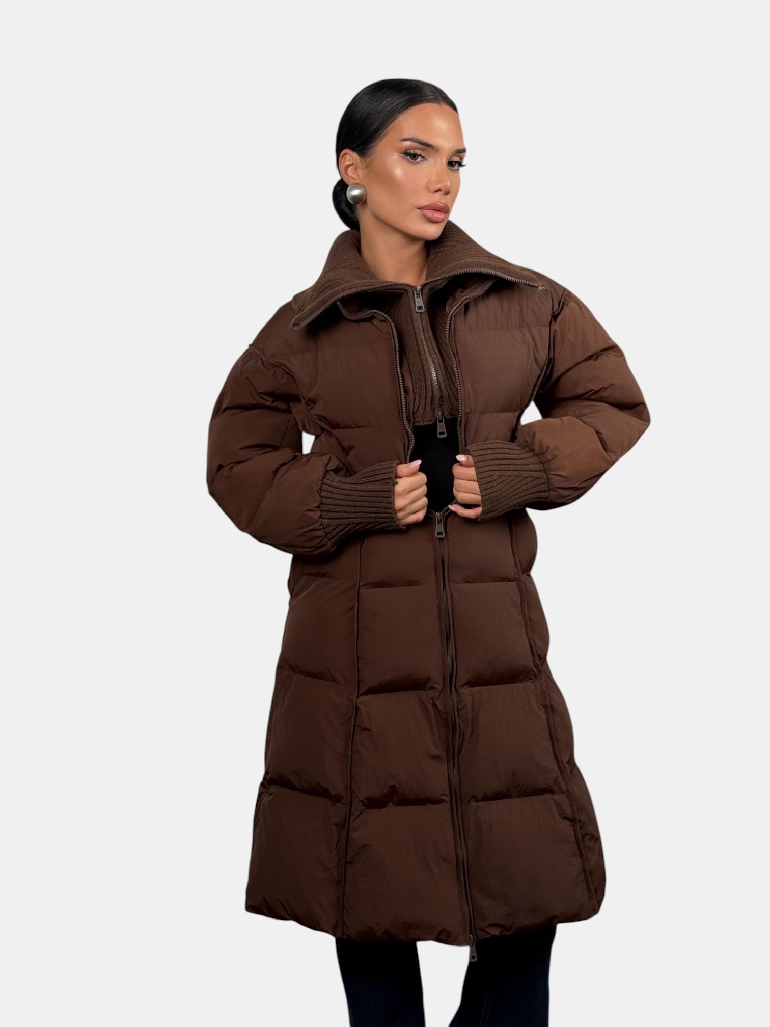 Длинный пуховик MONCLER