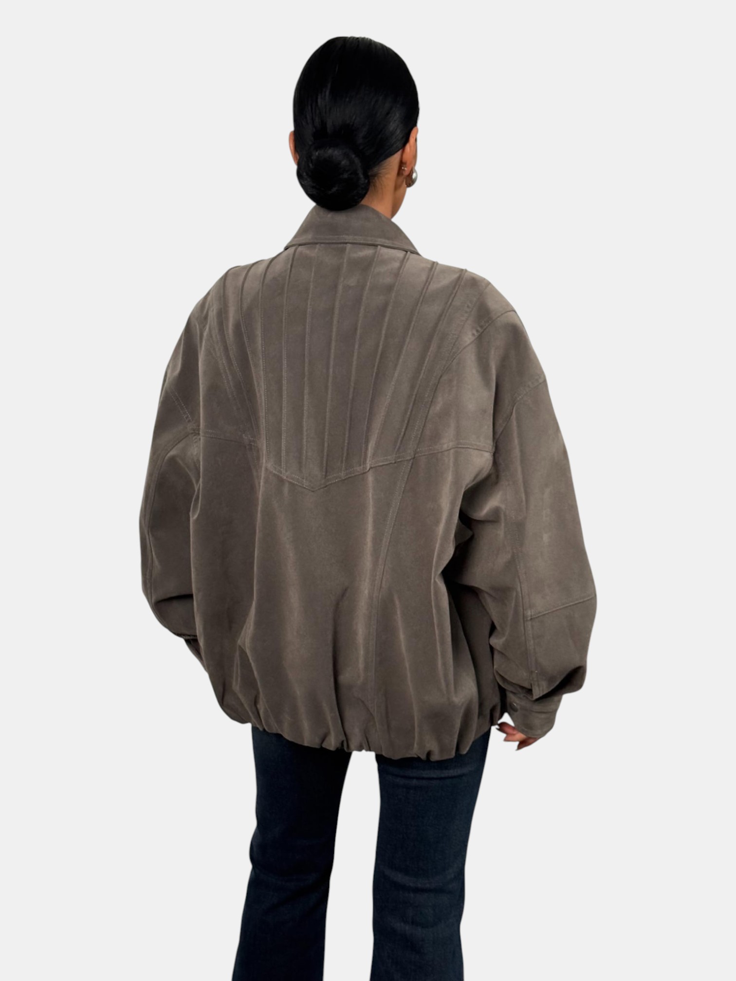 Куртка замшевая оверсайз