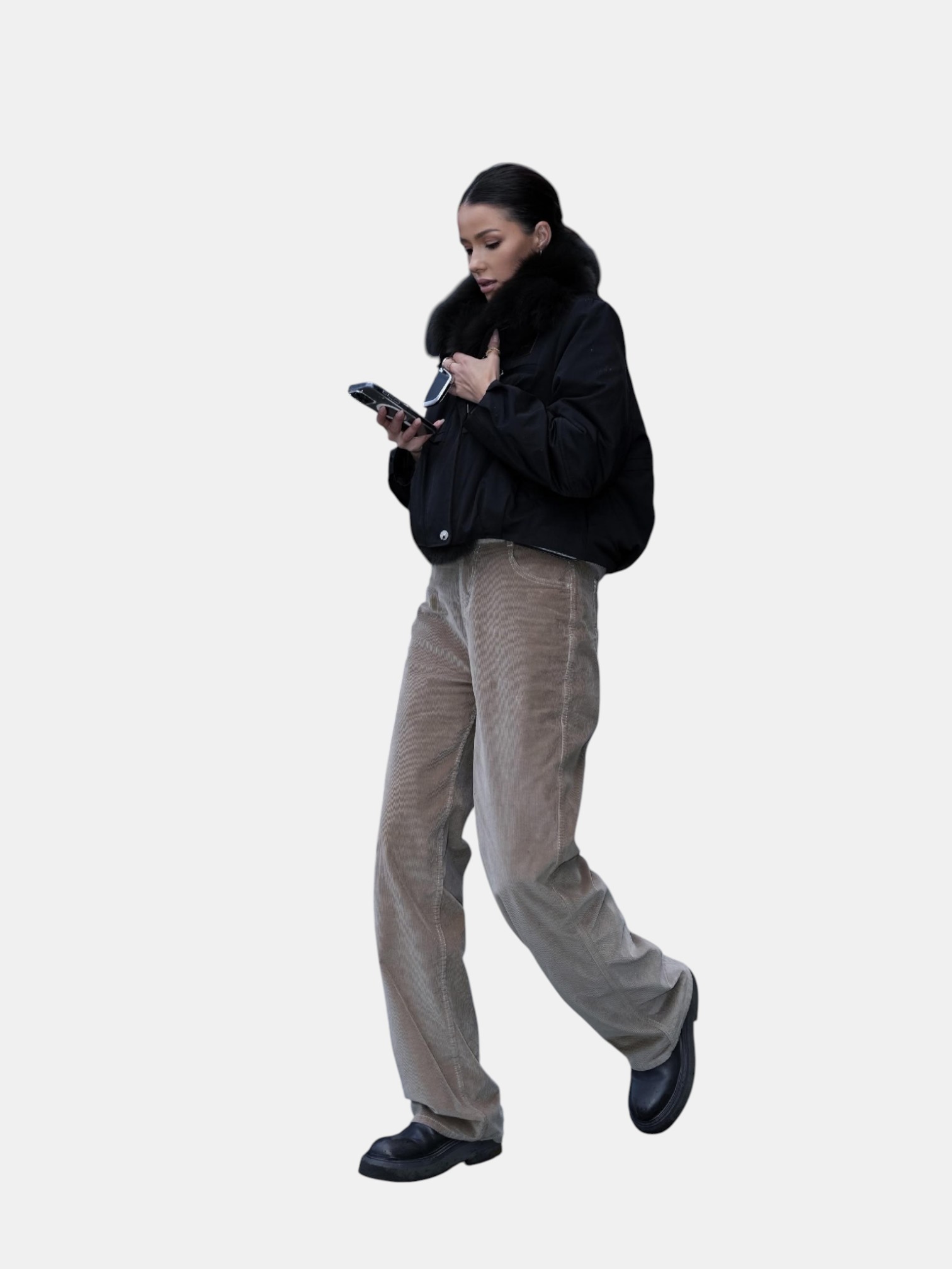 Куртка с натуральным мехом