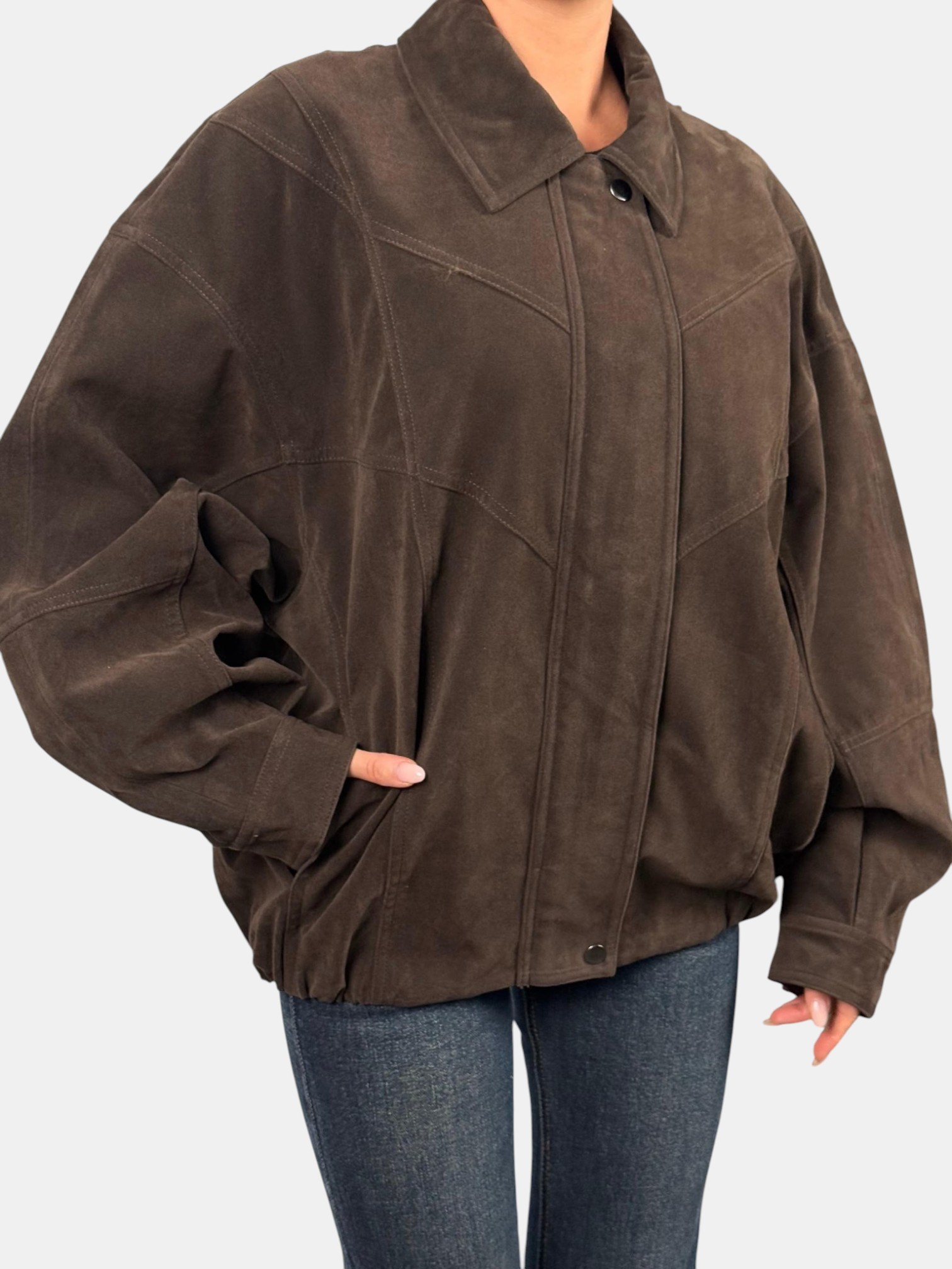 Куртка замшевая оверсайз