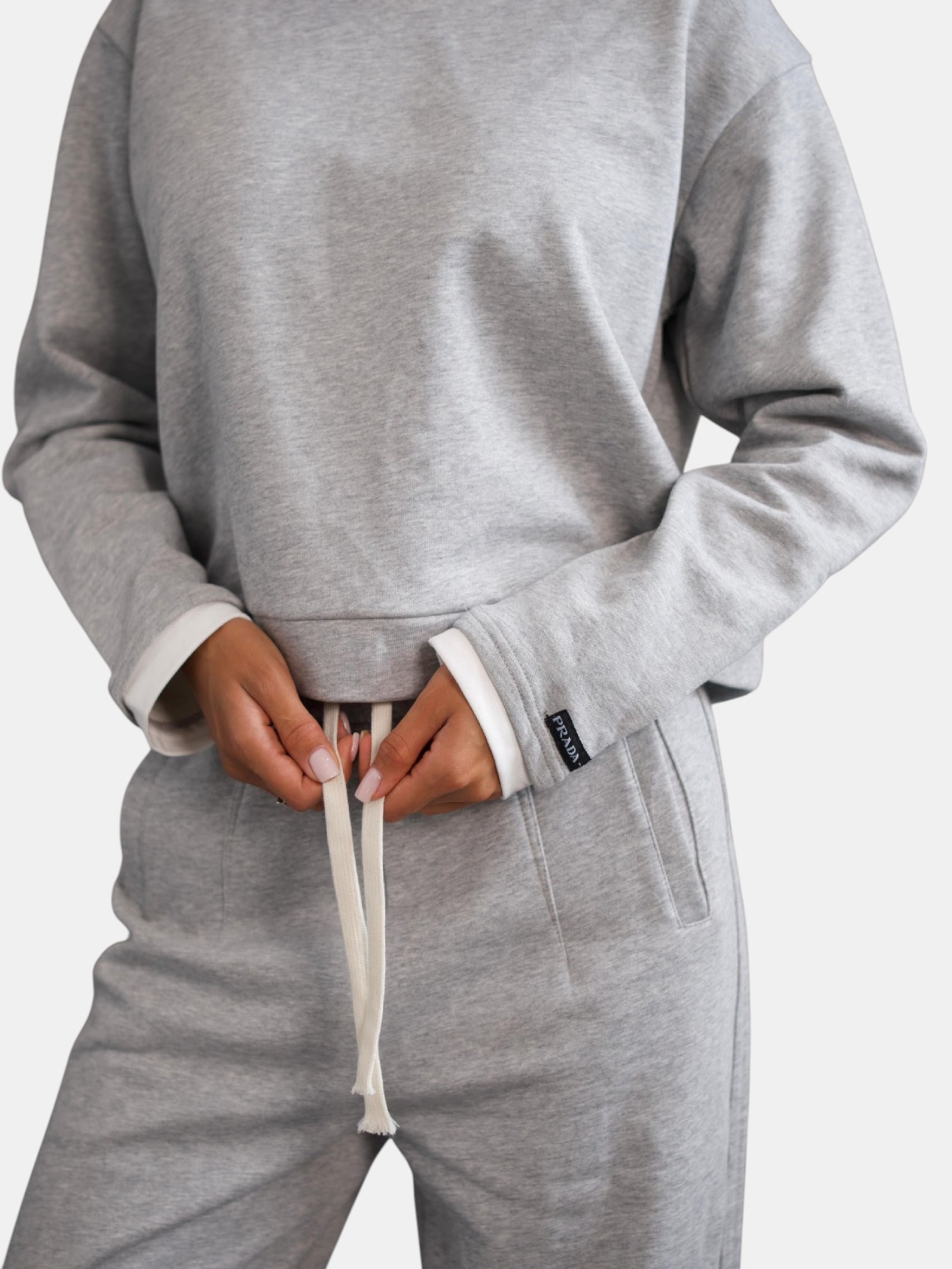 Костюм двойка PRADA серый