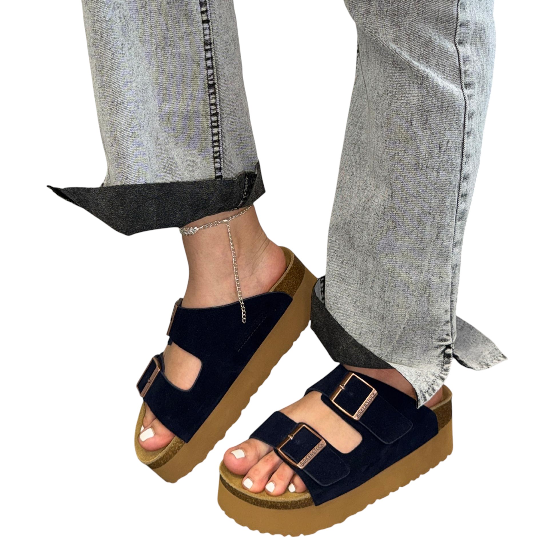 Шлепанцы женские BIRKENSTOCK натуральная замша черные 3094