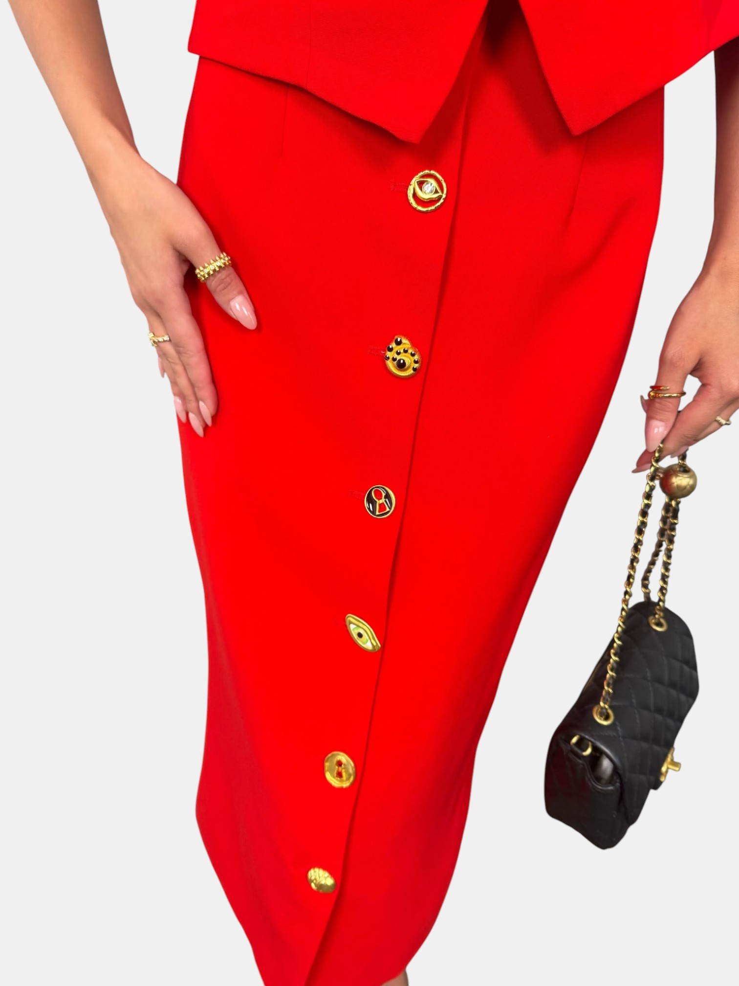 Костюм тройка SCHIAPARELLI красный