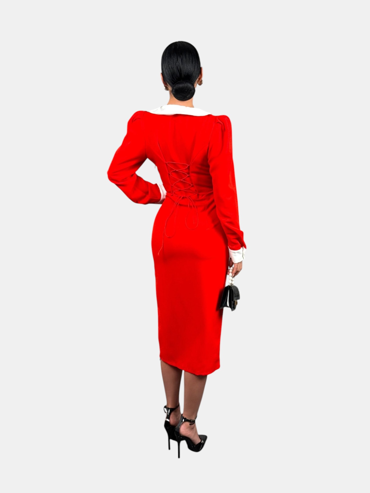 Платье вечернее красное