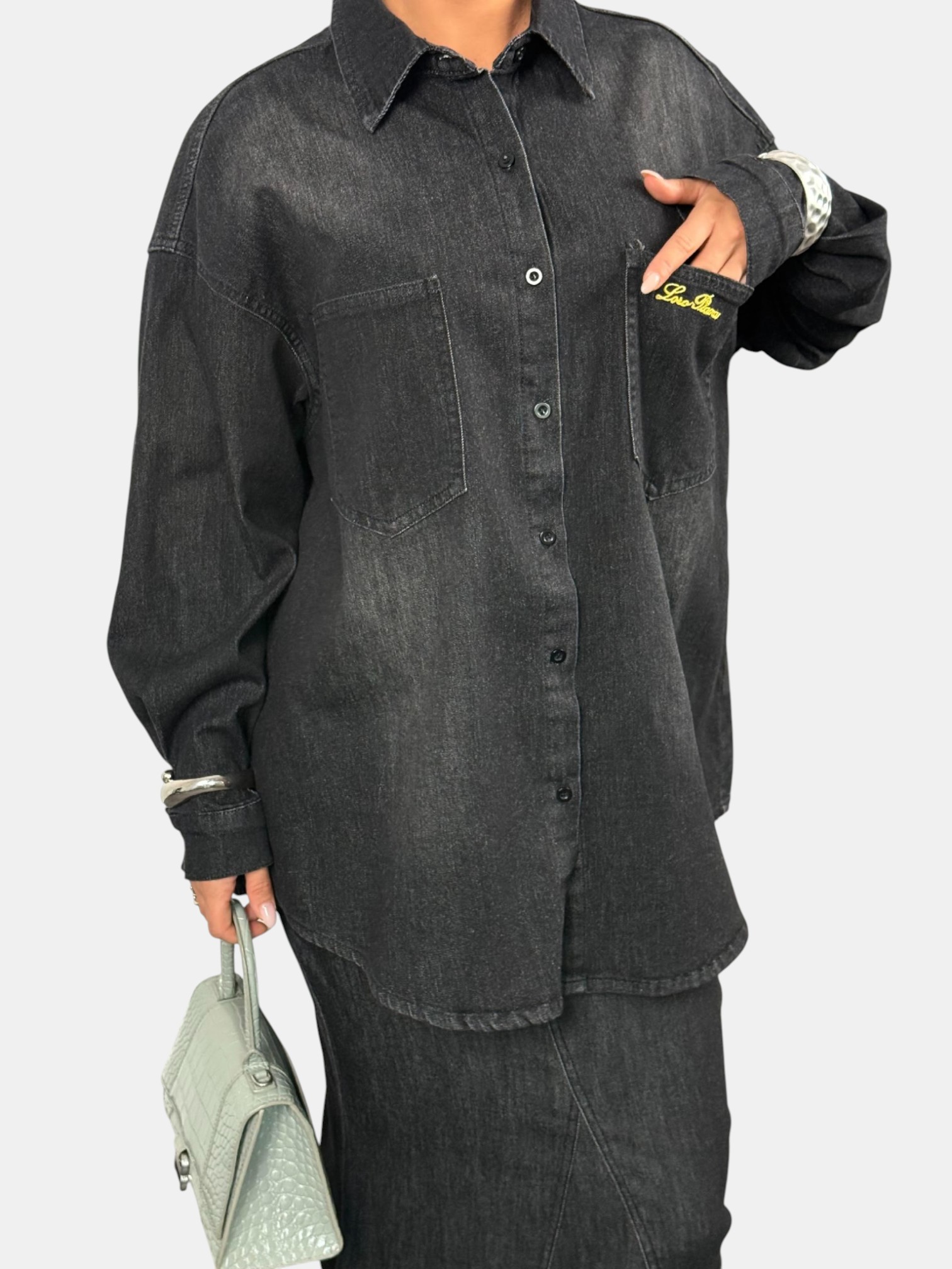 Джинсовый костюм двойка LORO PIANO