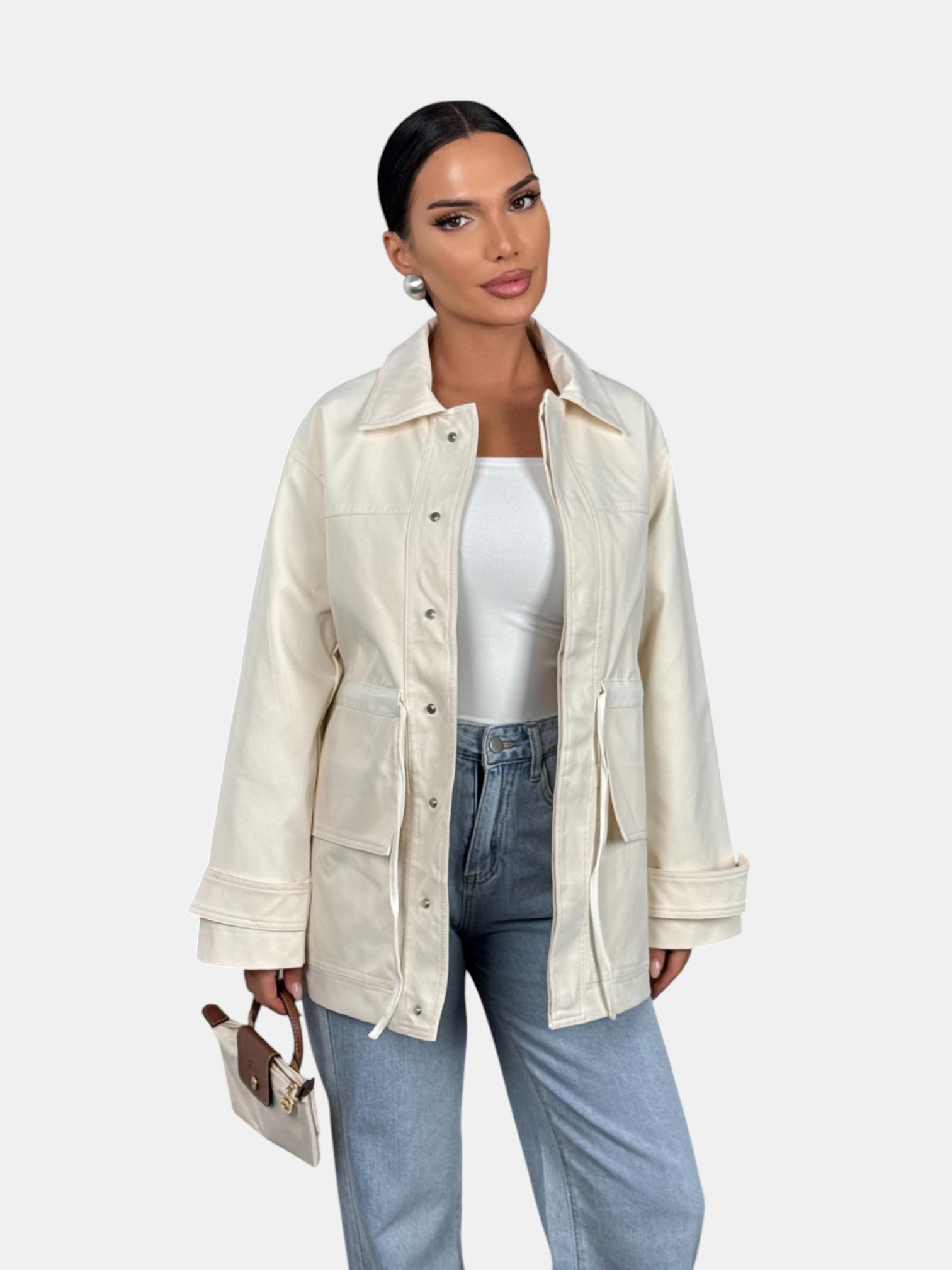 Ветровка Bottega Venetta белая 3210 Ветровка Bottega Venetta белая 3210