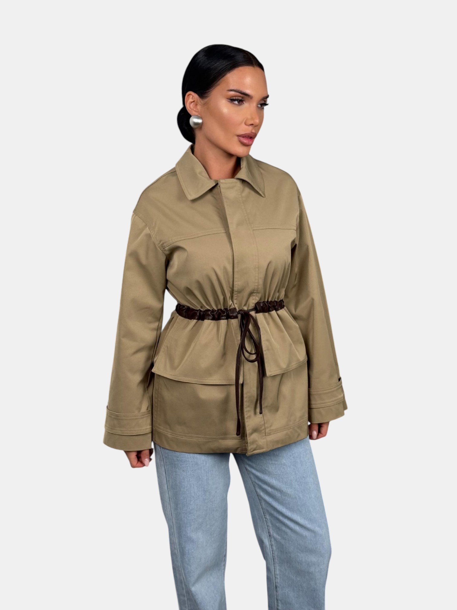 Ветровка Bottega Venetta бежевая 3209 Ветровка Bottega Venetta бежевая 3209