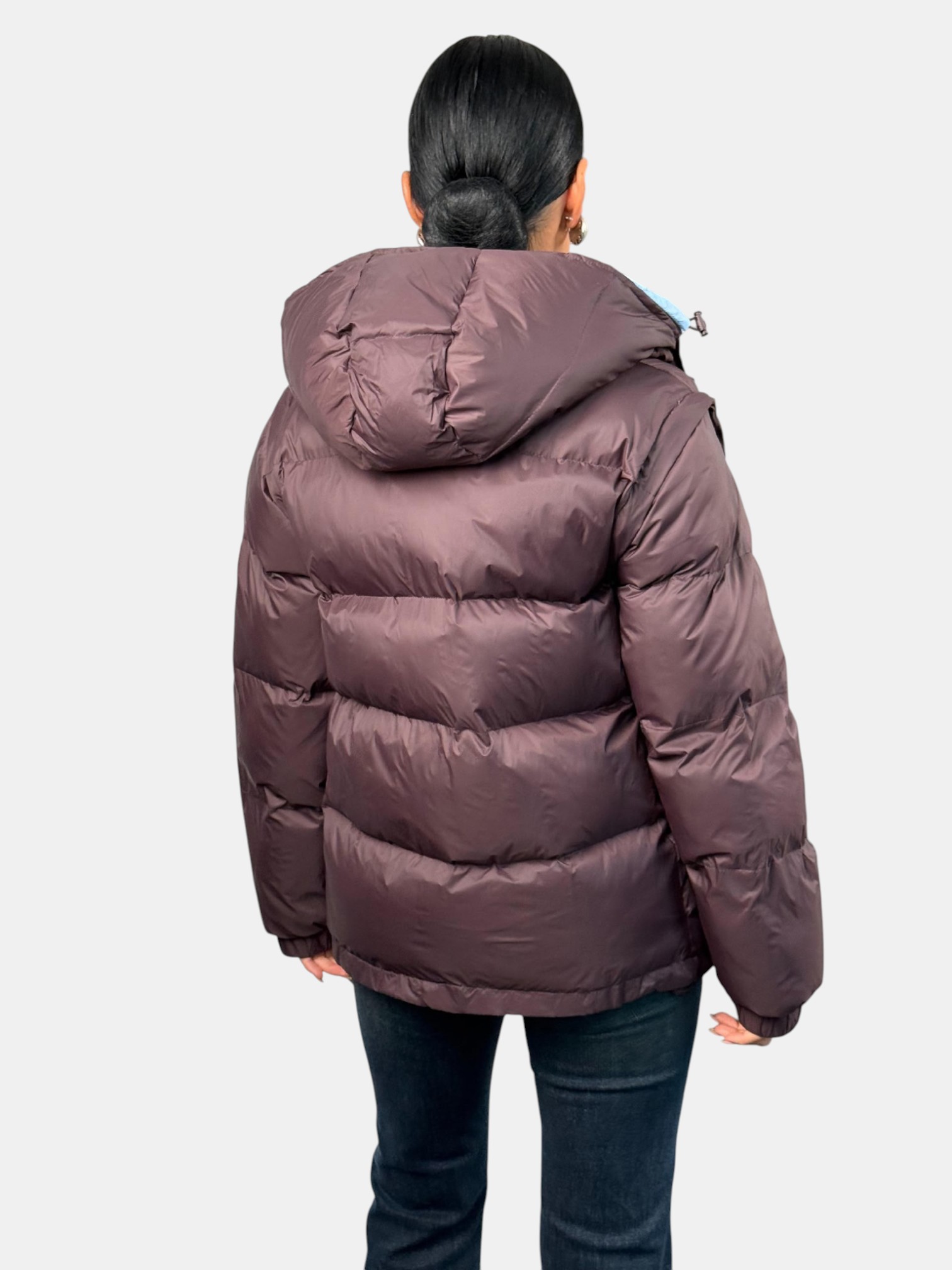 Пуховик MONCLER бордовый