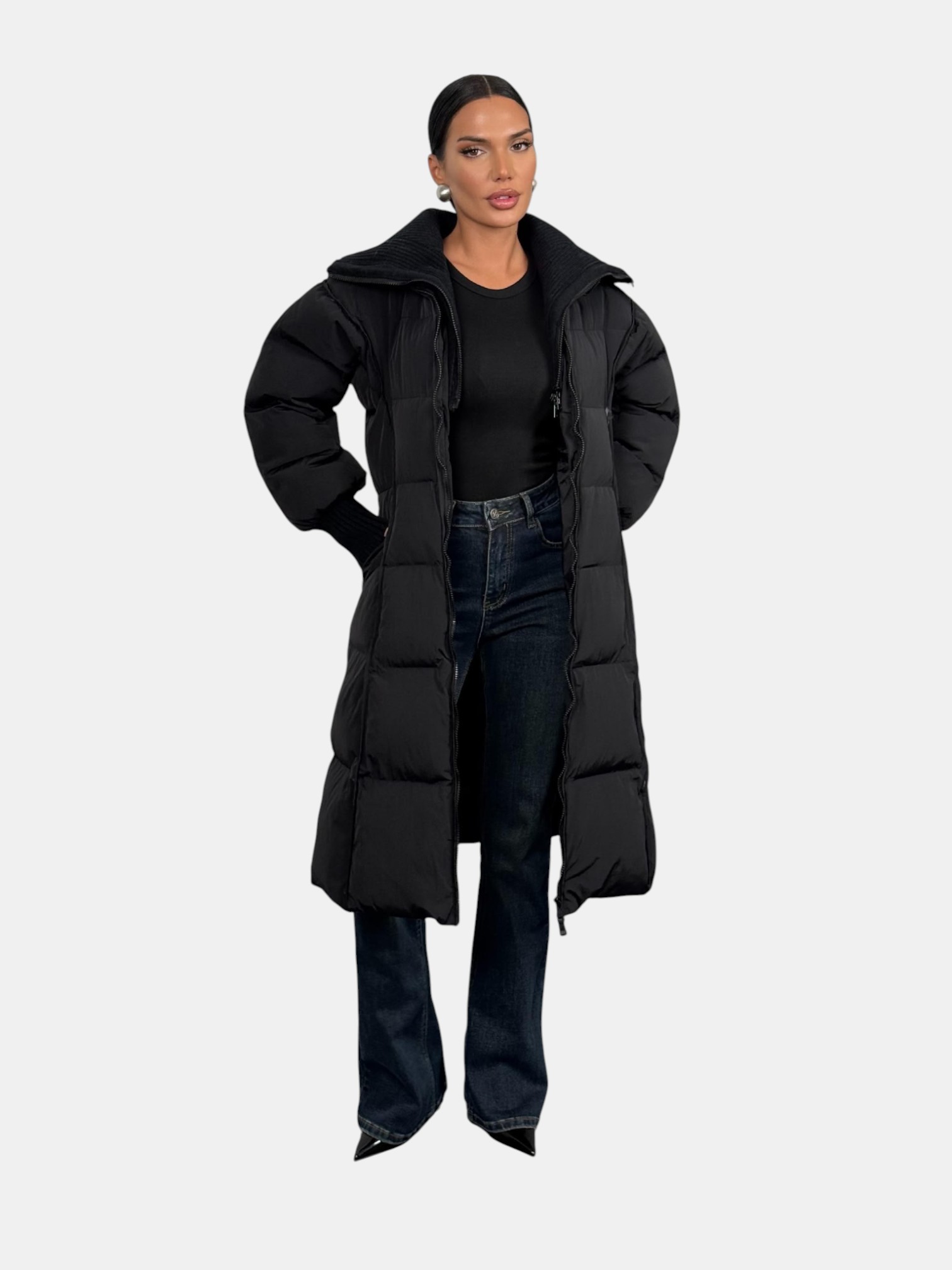 Длинный пуховик MONCLER