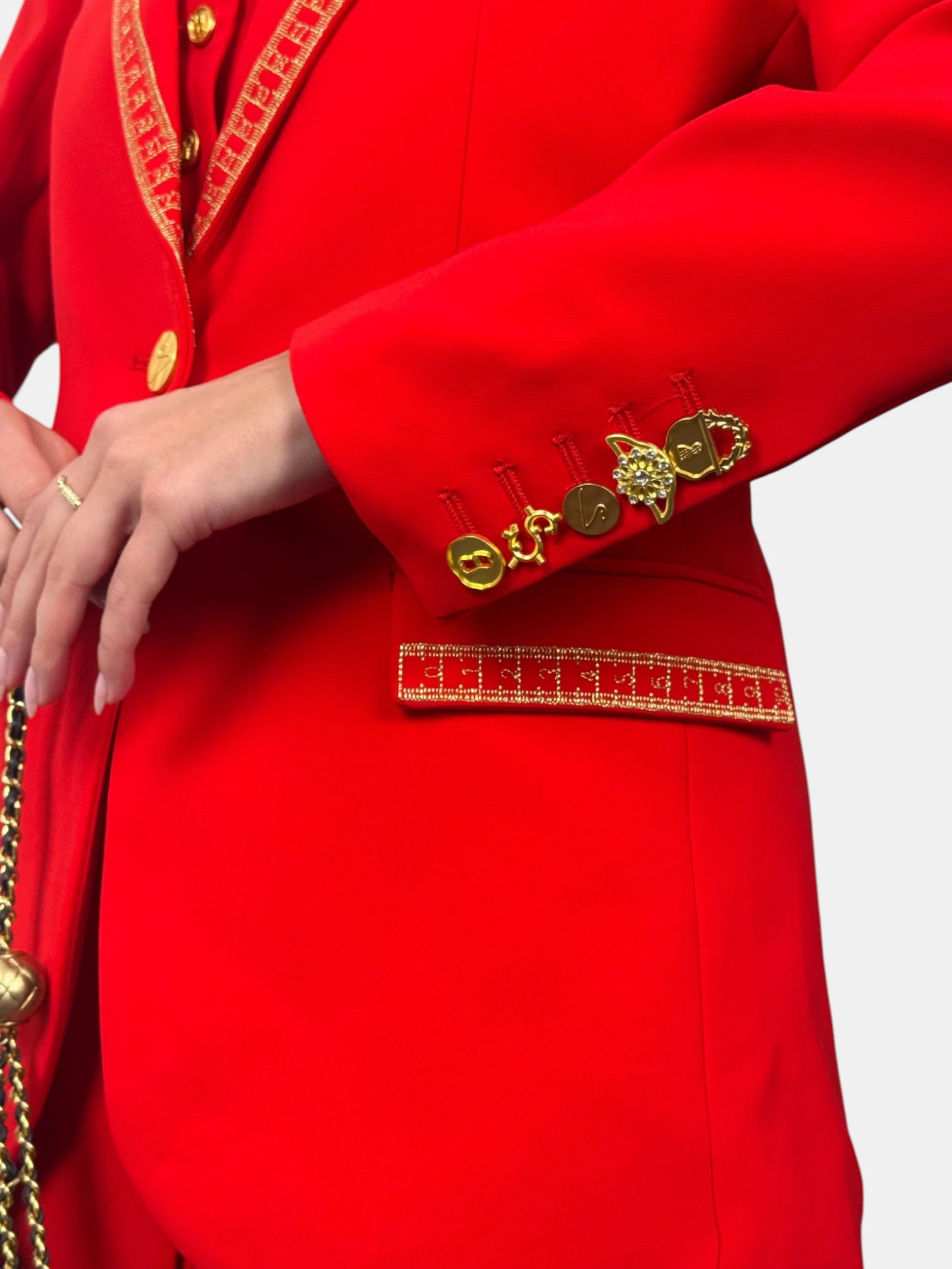 Костюм тройка SCHIAPARELLI красный