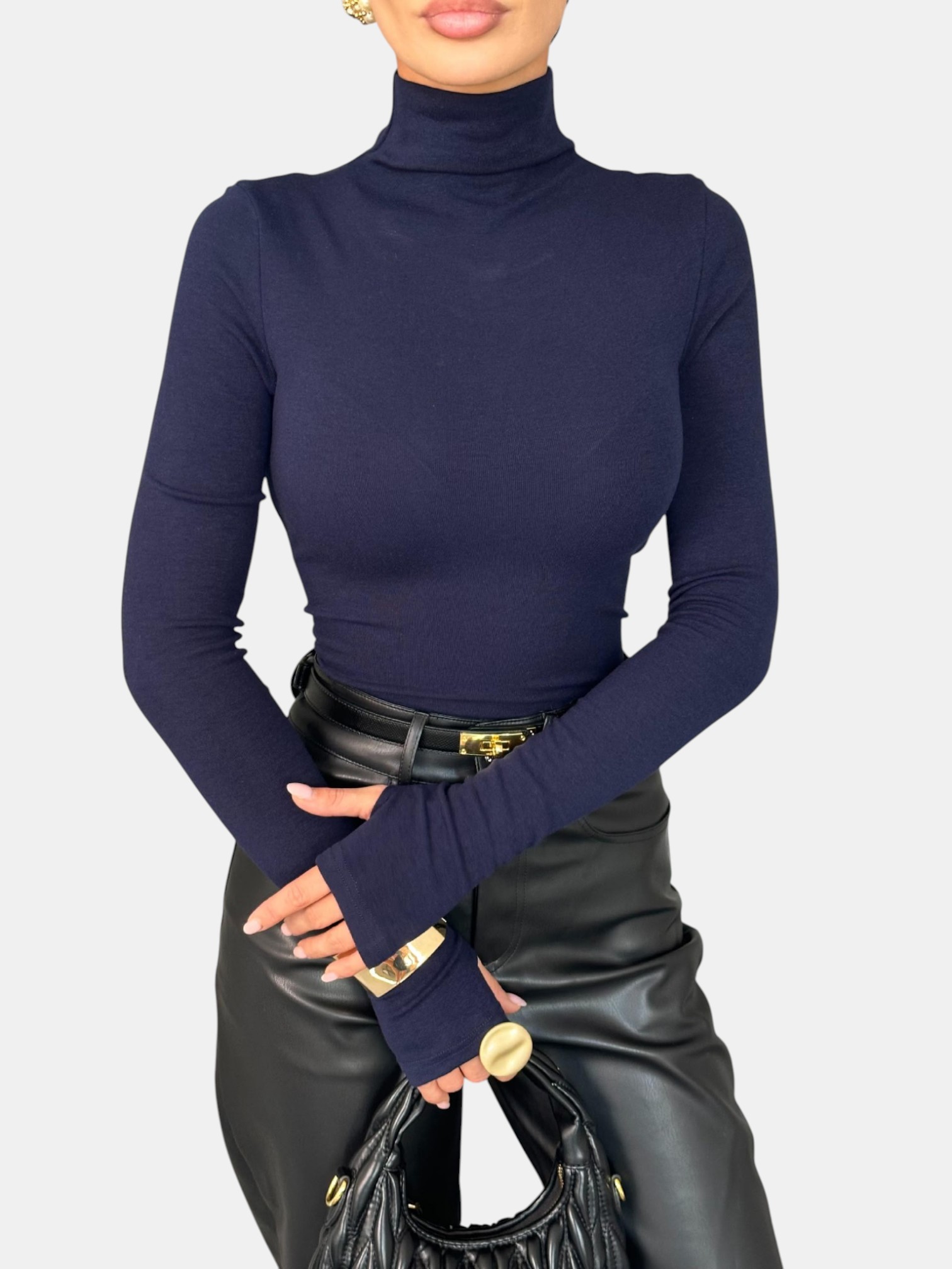 Лонгслив гольф синий 3234 Лонгслив гольф синий 3234