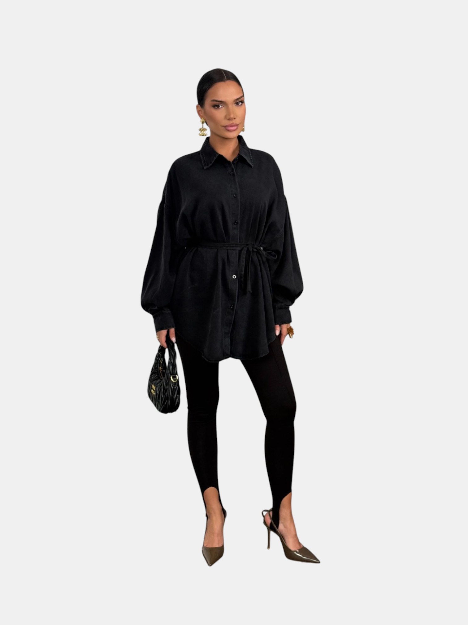 Джинсовые рубашки оверсайз