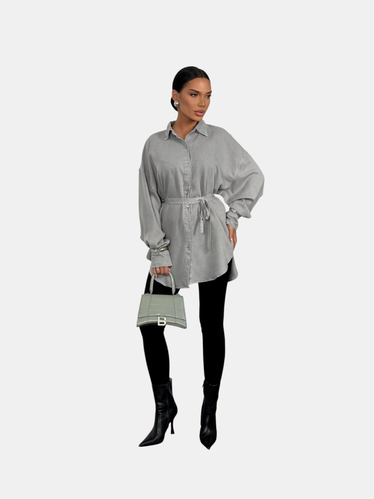 Джинсовые рубашки оверсайз