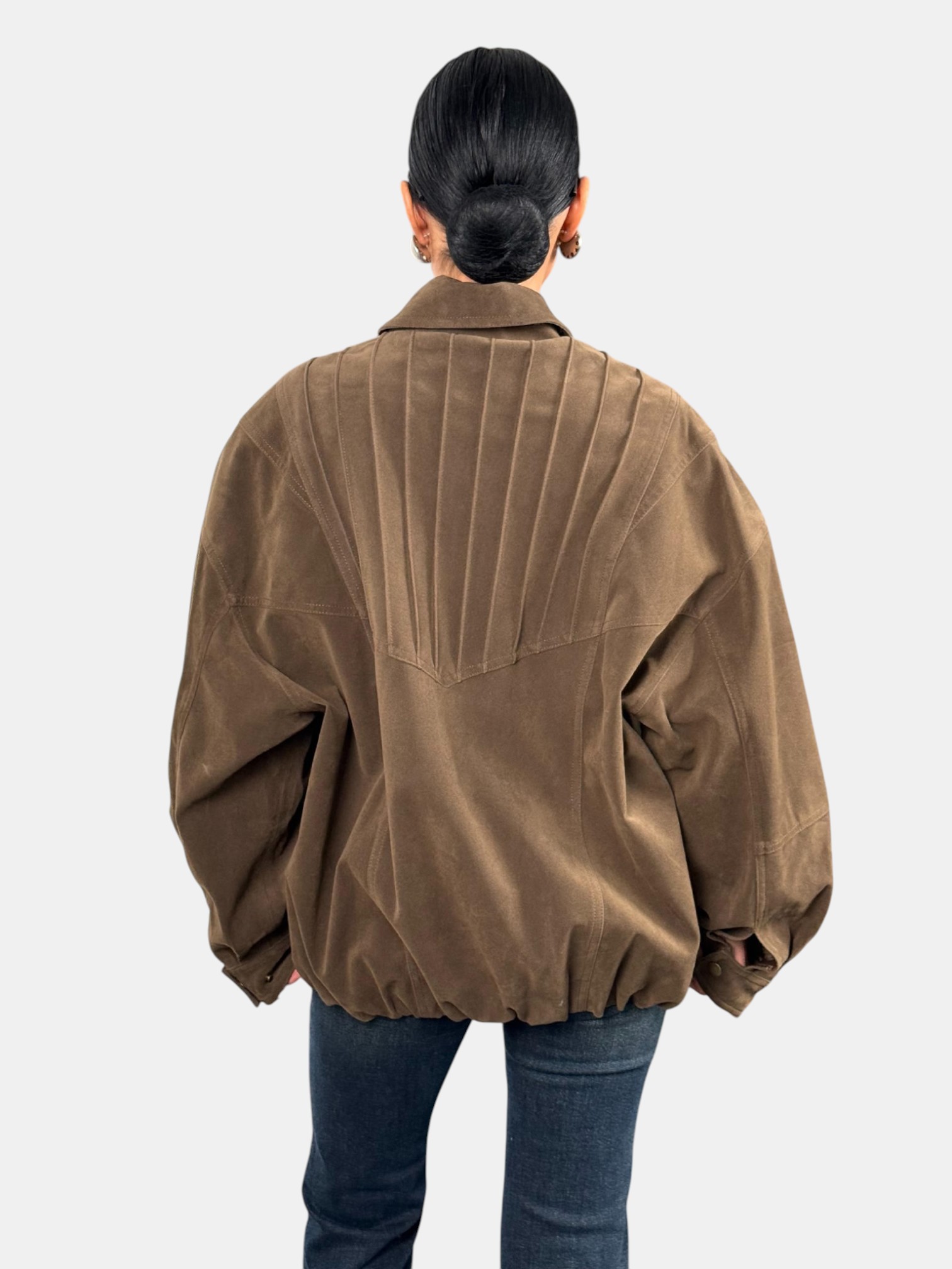 Куртка замшевая оверсайз