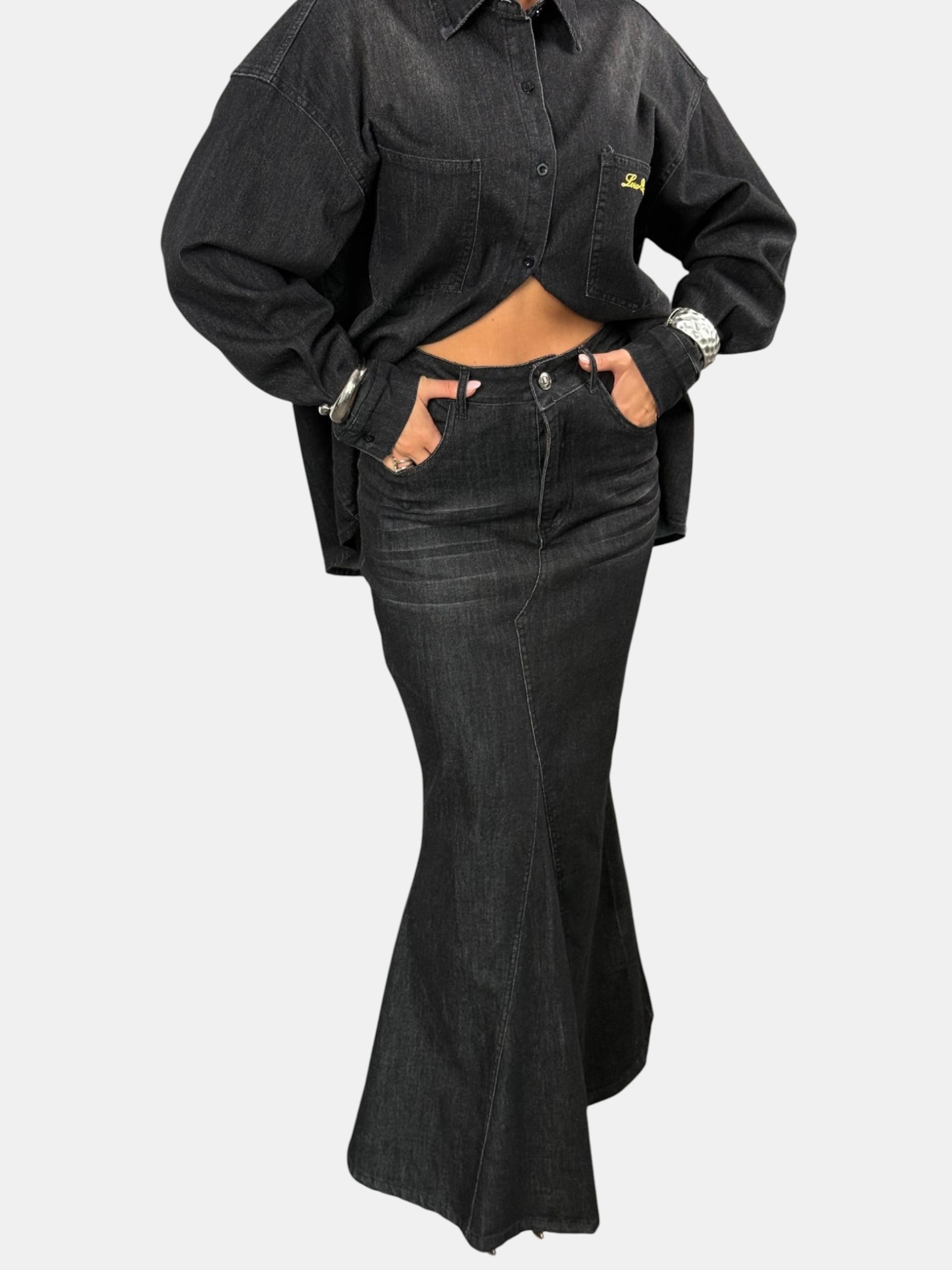 Джинсовый костюм двойка LORO PIANO