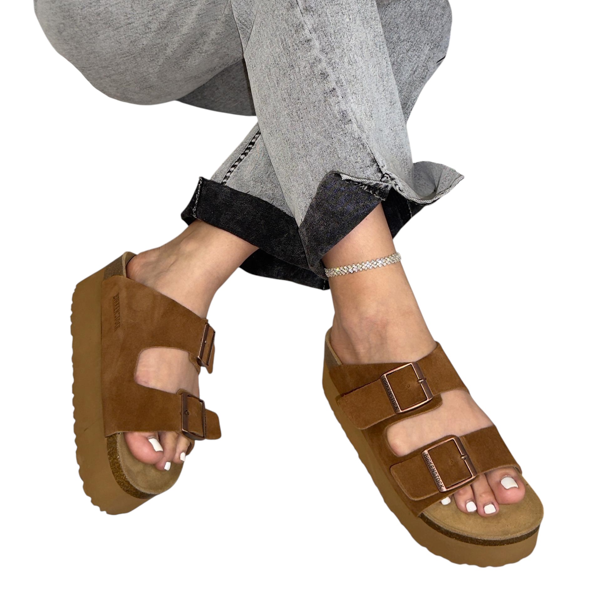 Шлепанцы женские BIRKENSTOCK натуральная замша коричневые 3107 Шлепанцы женские BIRKENSTOCK натуральная замша коричневые 3107