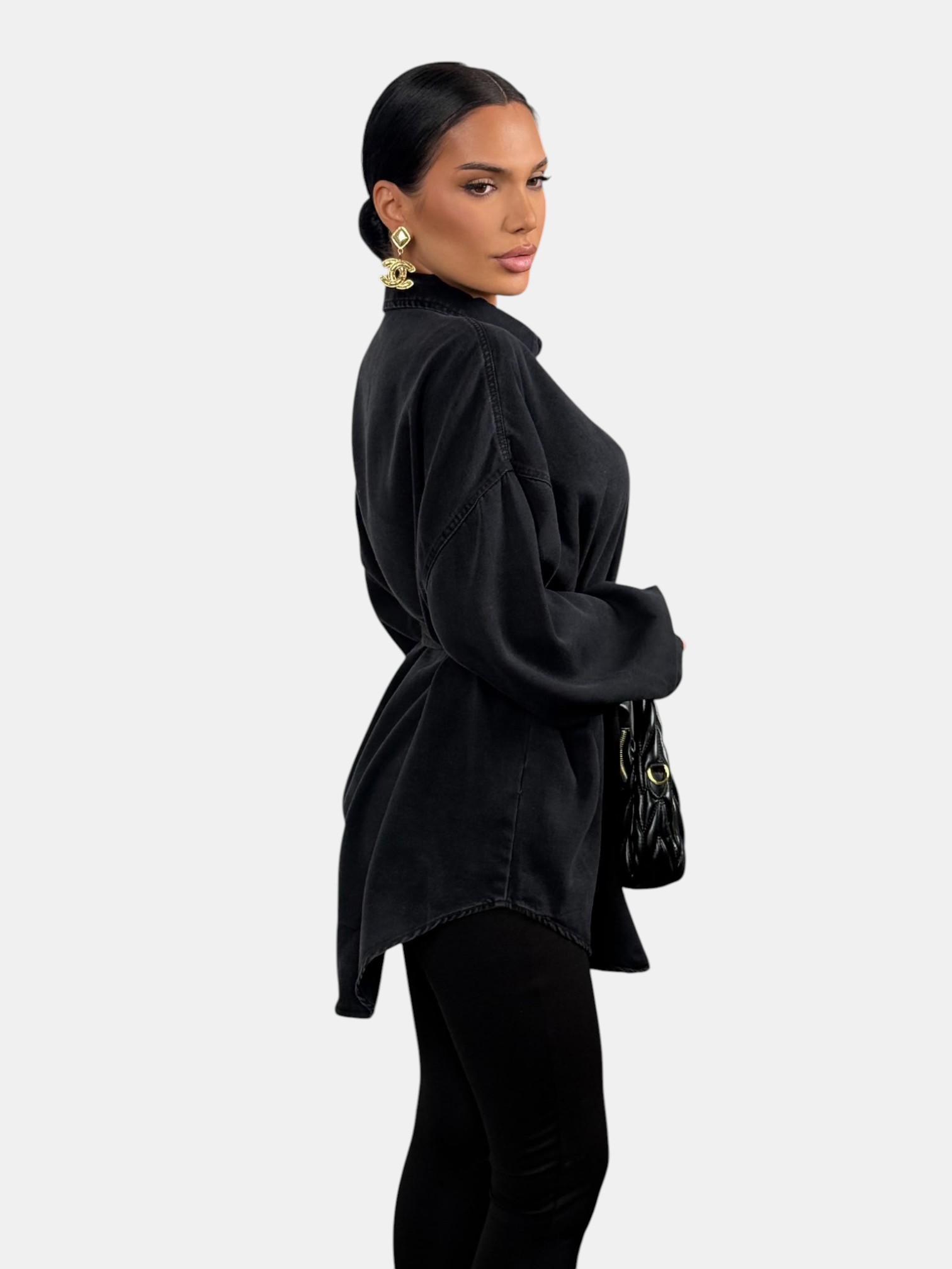 Джинсовые рубашки оверсайз