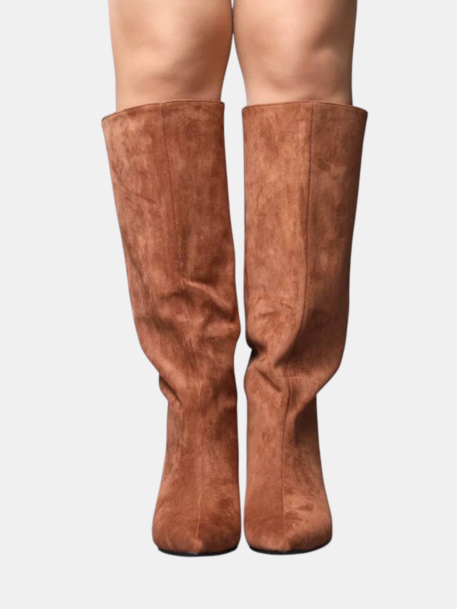 Сапоги трубы на шпильке