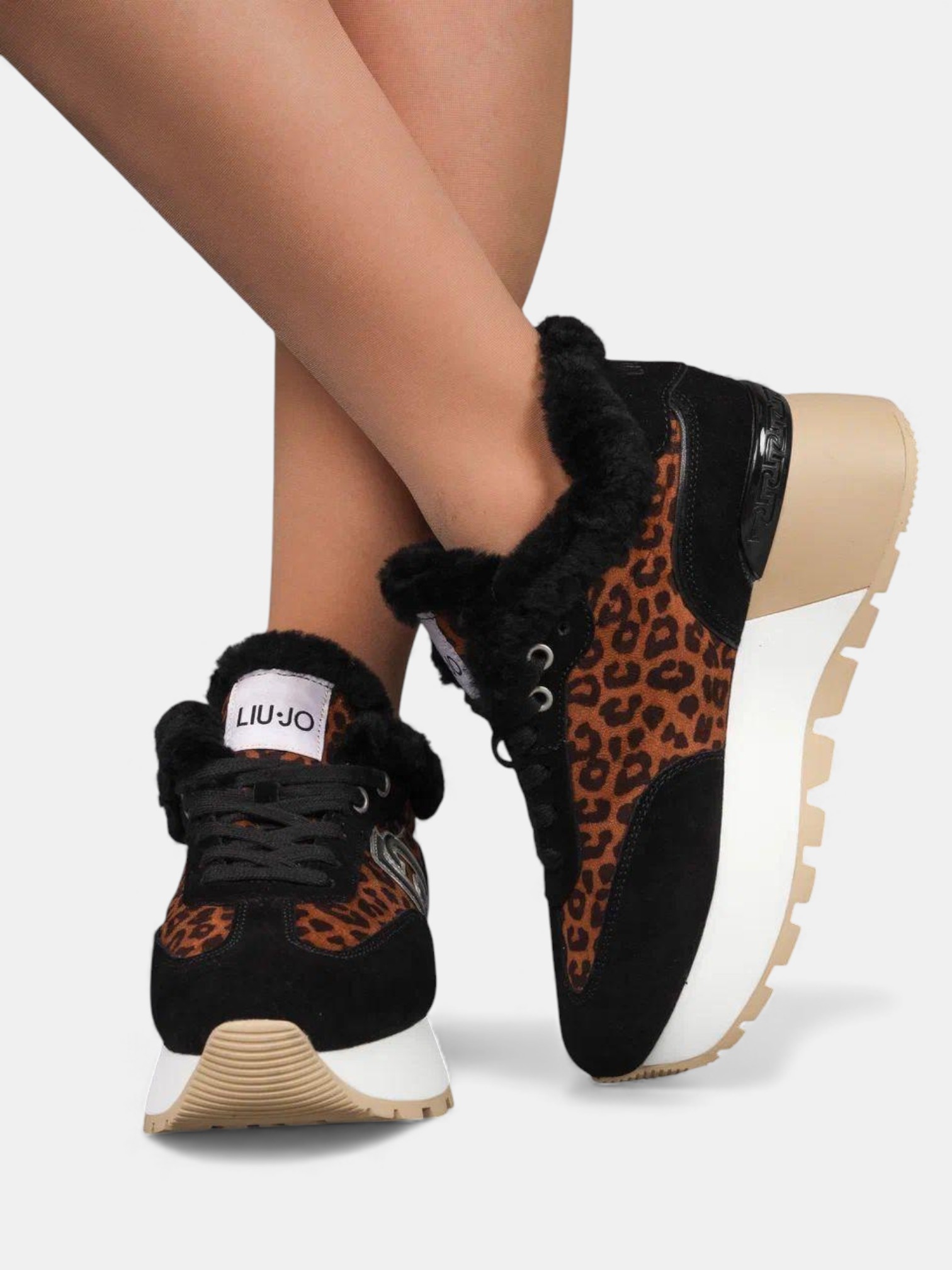 Кроссовки зимние LIU-JO леопардовые 3325 Кроссовки зимние LIU-JO леопардовые 3325