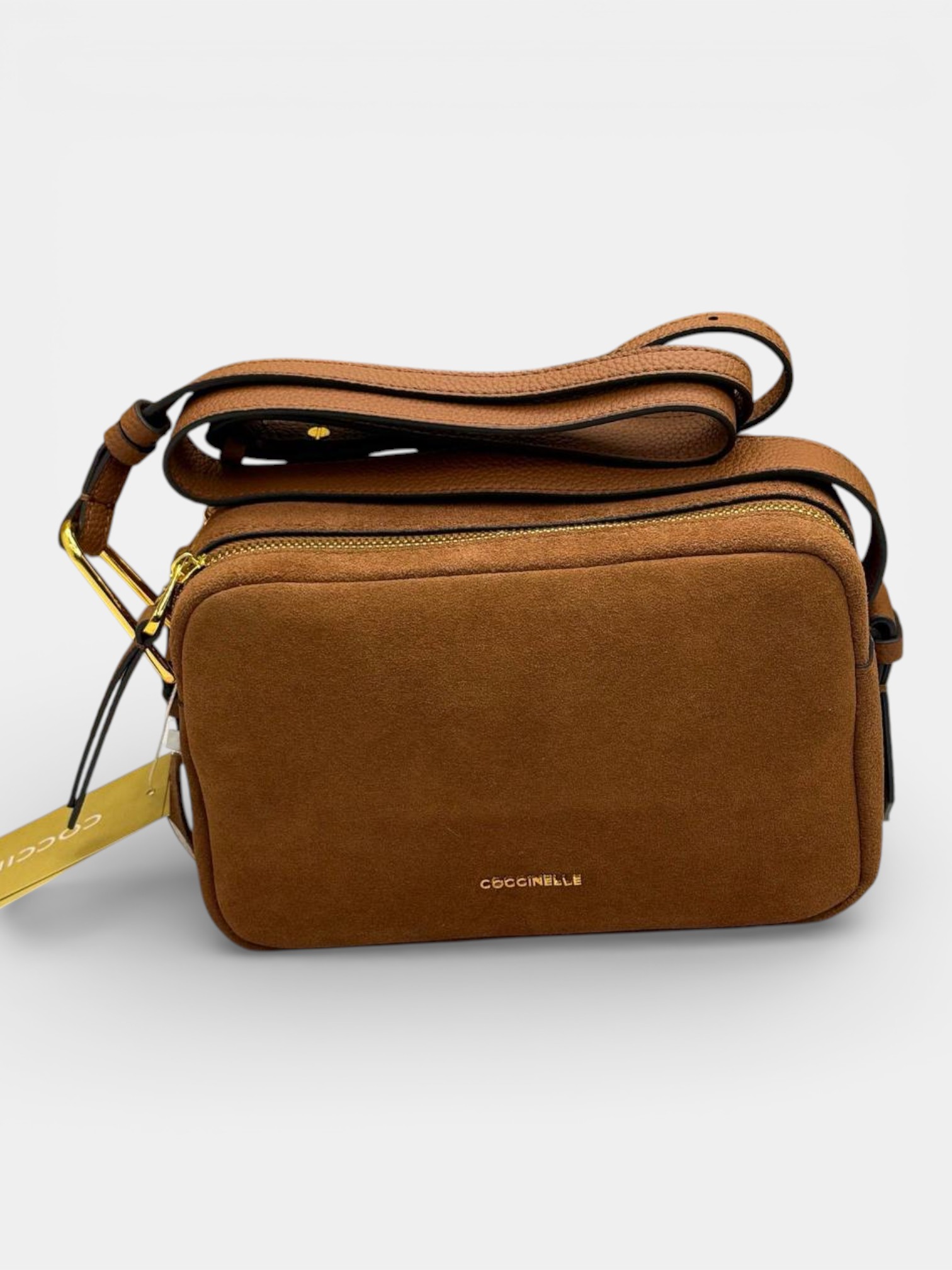 Сумка Coccinelle замшевая коричневая 3357 Сумка Coccinelle замшевая коричневая 3357