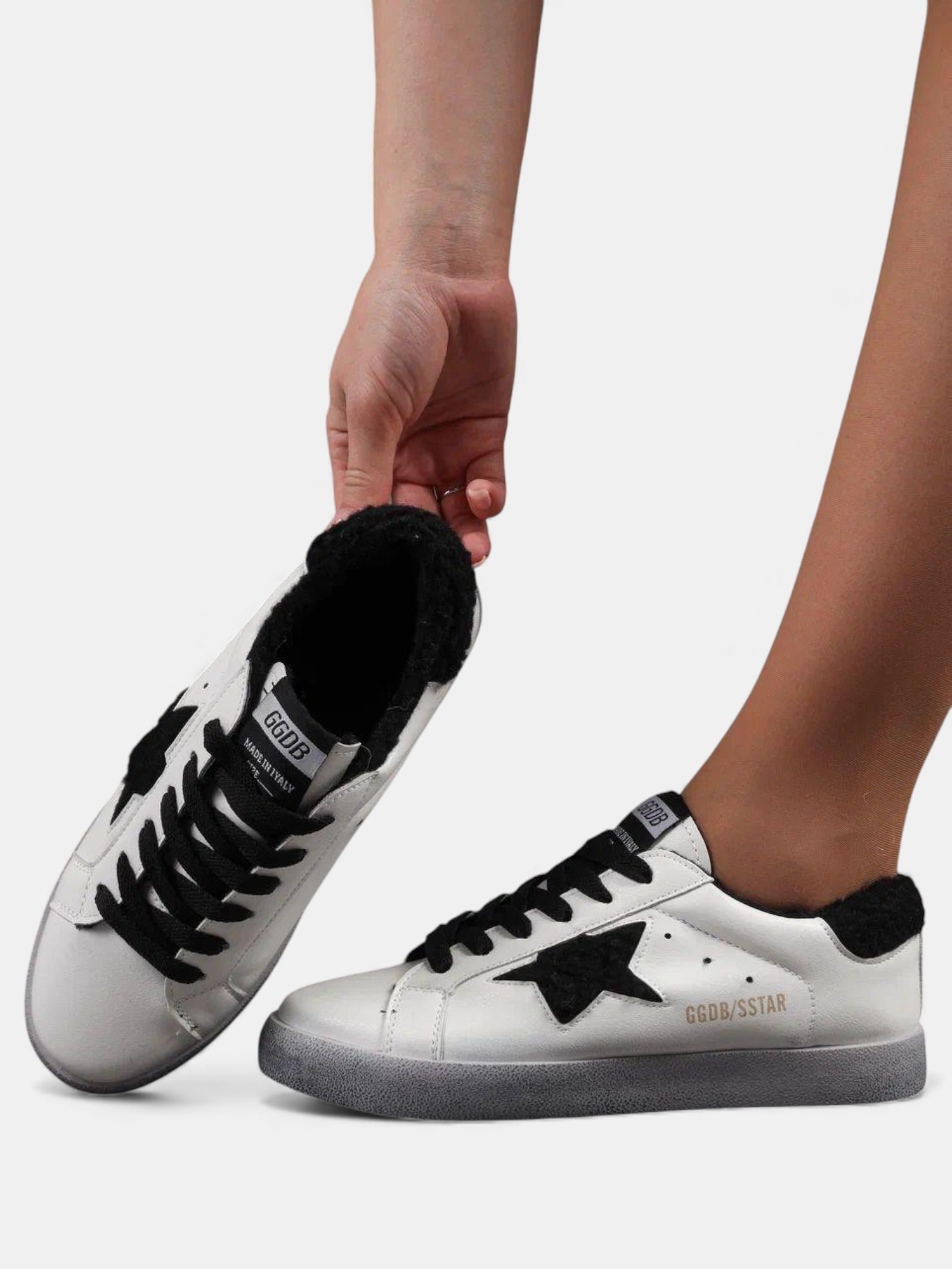 Кеды зимние olden goose белые 3373 Кеды зимние olden goose белые 3373