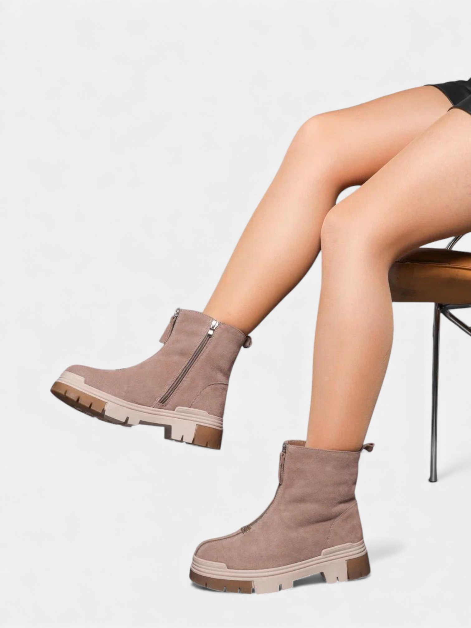 Ботинки зимние кожа