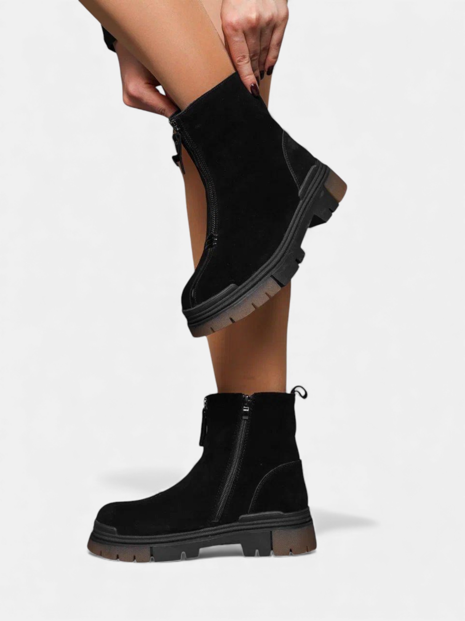 Ботинки зимние кожа