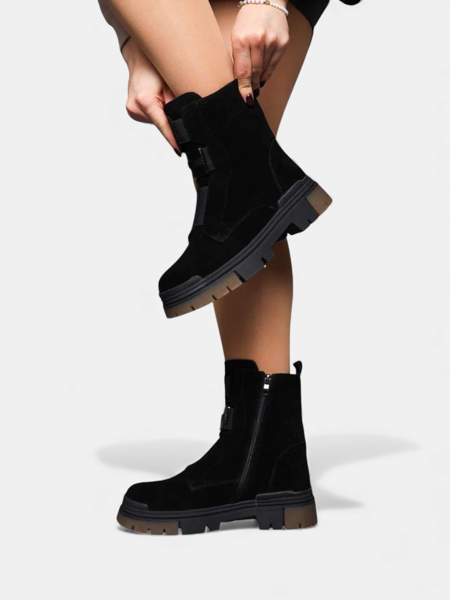 Ботинки зимние кожа