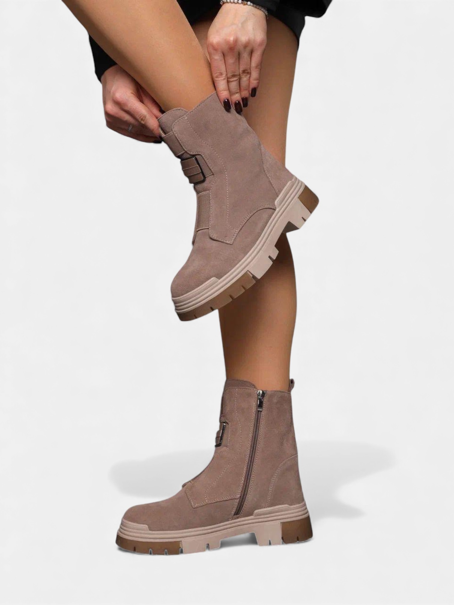 Ботинки зимние кожа