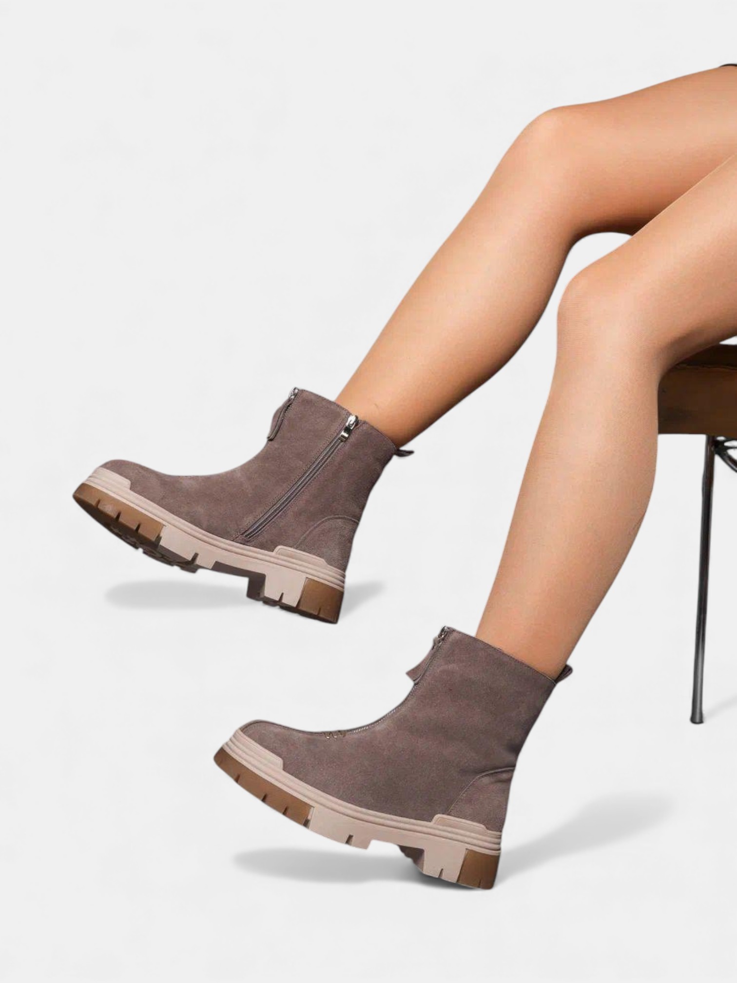 Ботинки зимние кожа