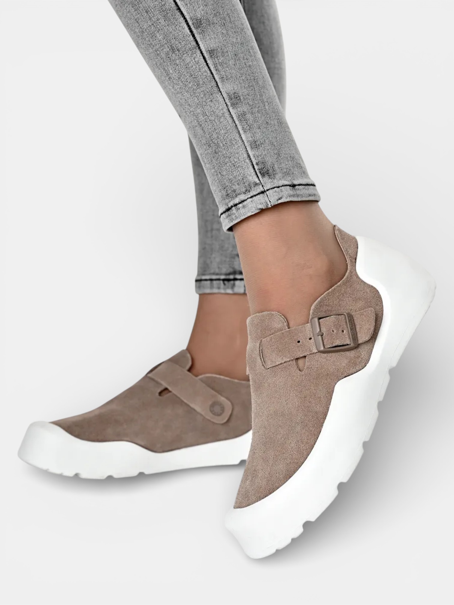 Полуботинки BIRKENSTOCK кожаные капучино 3369 Полуботинки BIRKENSTOCK кожаные капучино 3369