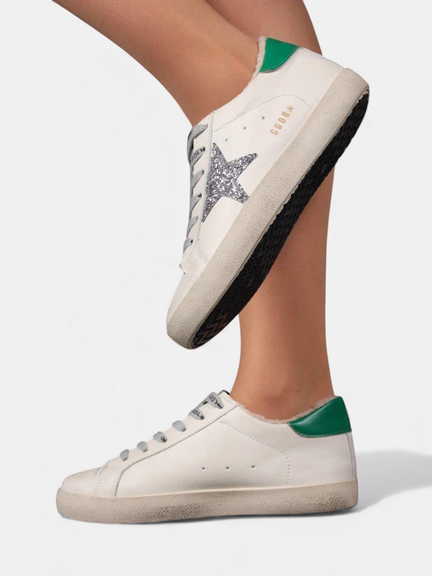 Кеды зимние olden goose белые с зеленым 3378 Кеды зимние olden goose белые с зеленым 3378