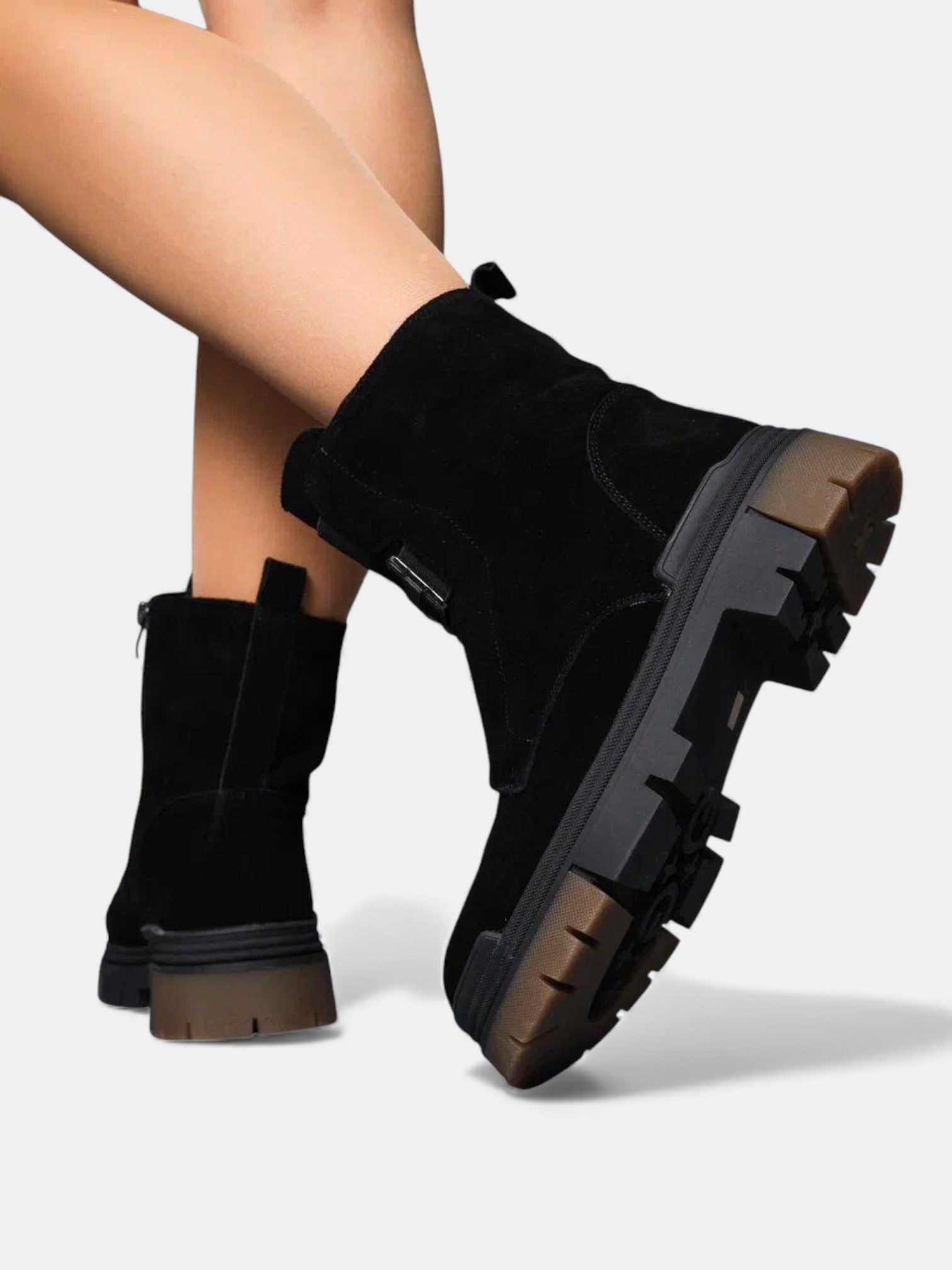 Ботинки зимние кожа