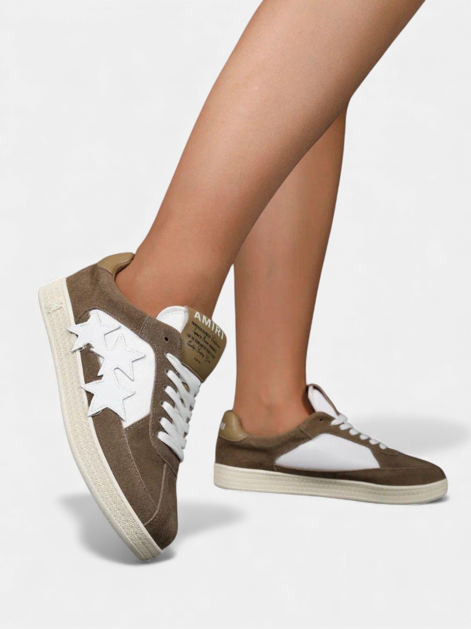 Кроссовки зимние AMIRI коричневые 3406