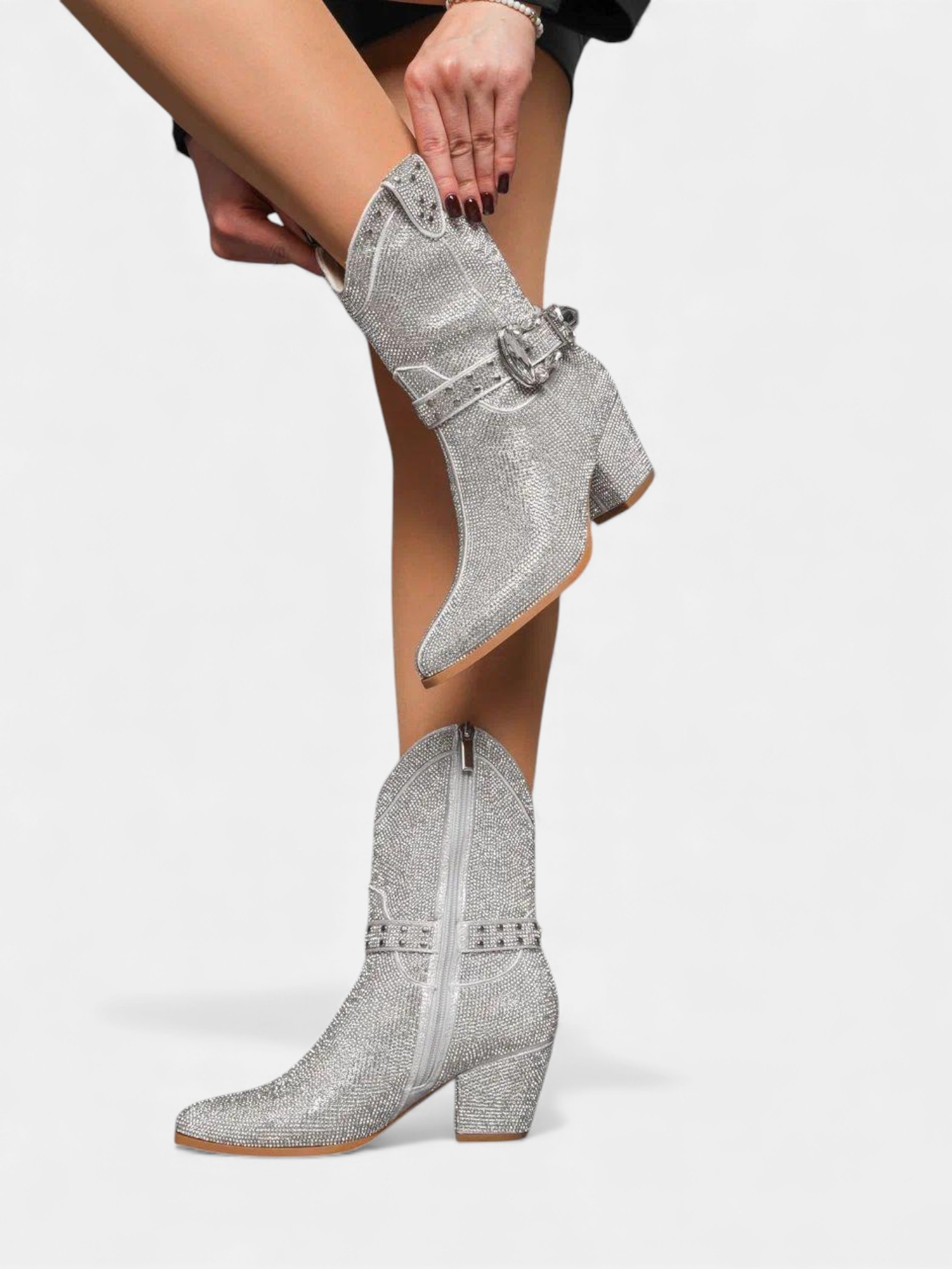 Сапоги казаки с камнями