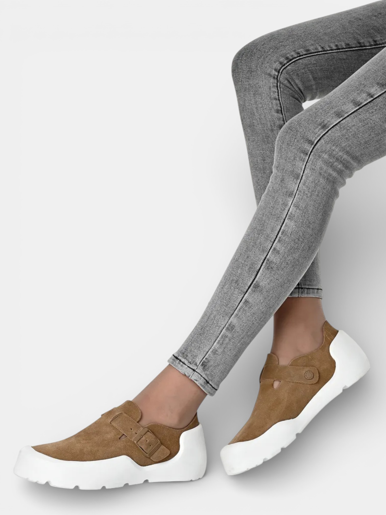 Полуботинки BIRKENSTOCK кожаные коричневые 3370 Полуботинки BIRKENSTOCK кожаные коричневые 3370