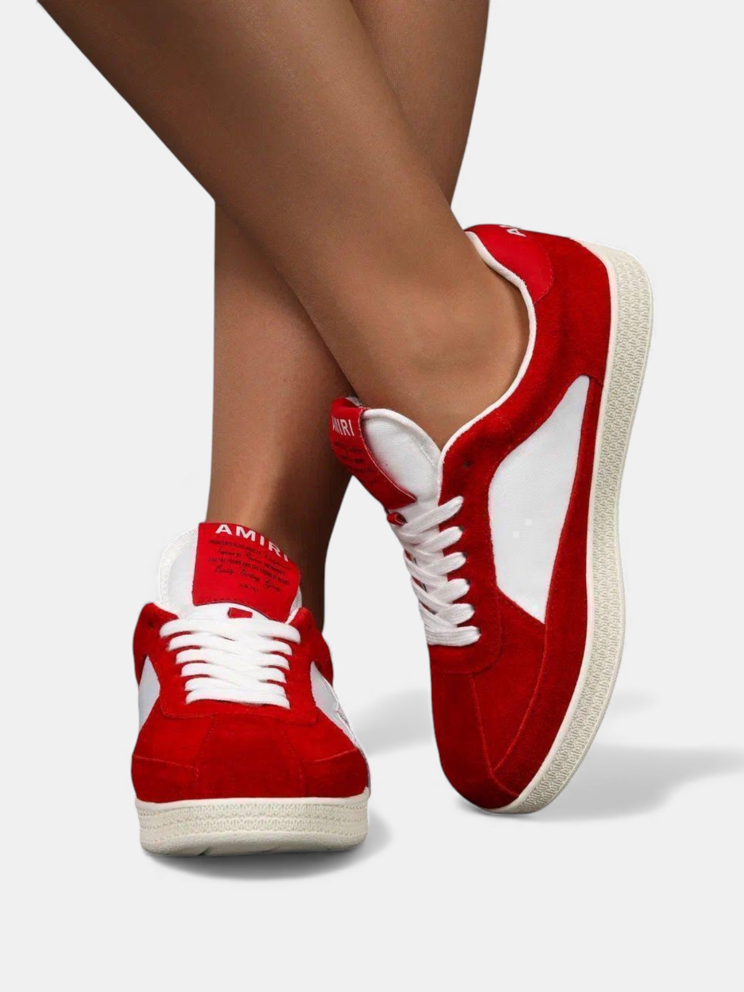 Кроссовки зимние AMIRI красные 3409