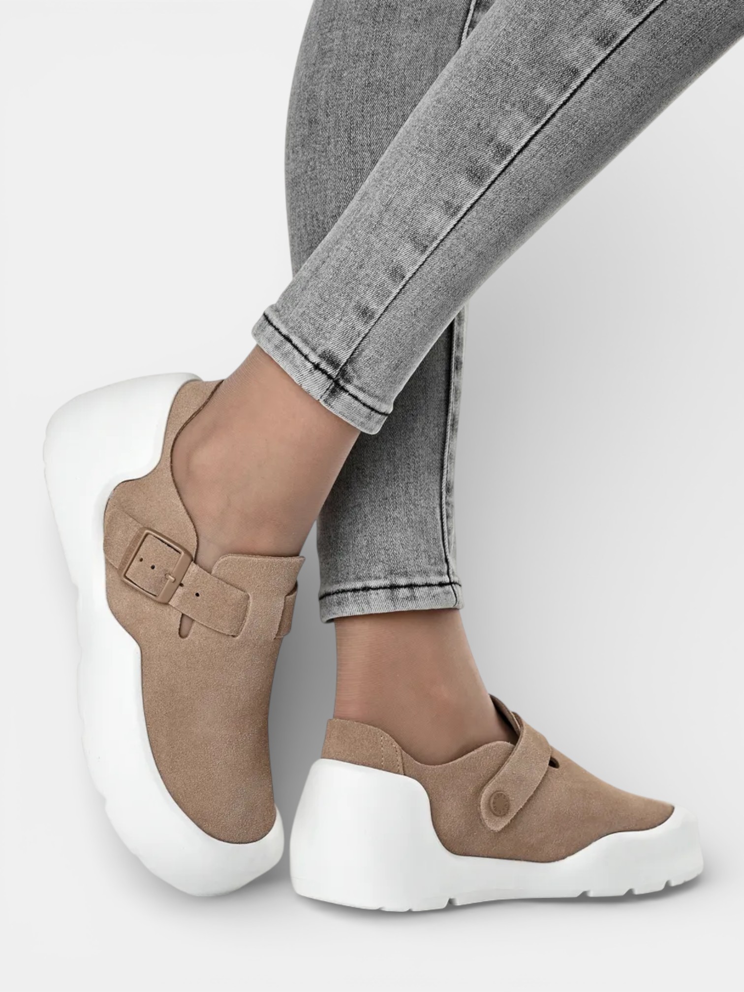 Полуботинки BIRKENSTOCK кожаные бежевые 3368 Полуботинки BIRKENSTOCK кожаные бежевые 3368