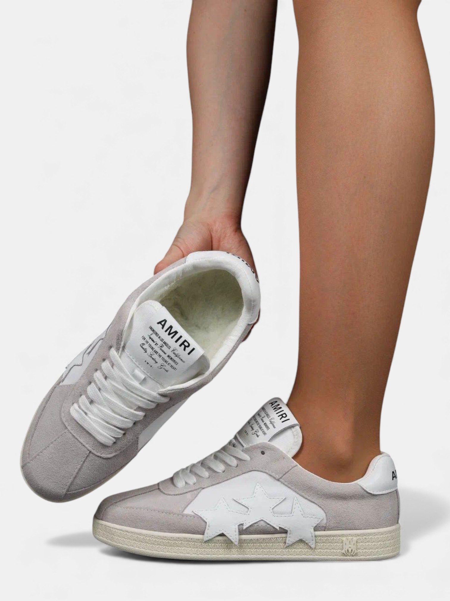 Кроссовки зимние AMIRI бежевые 3407