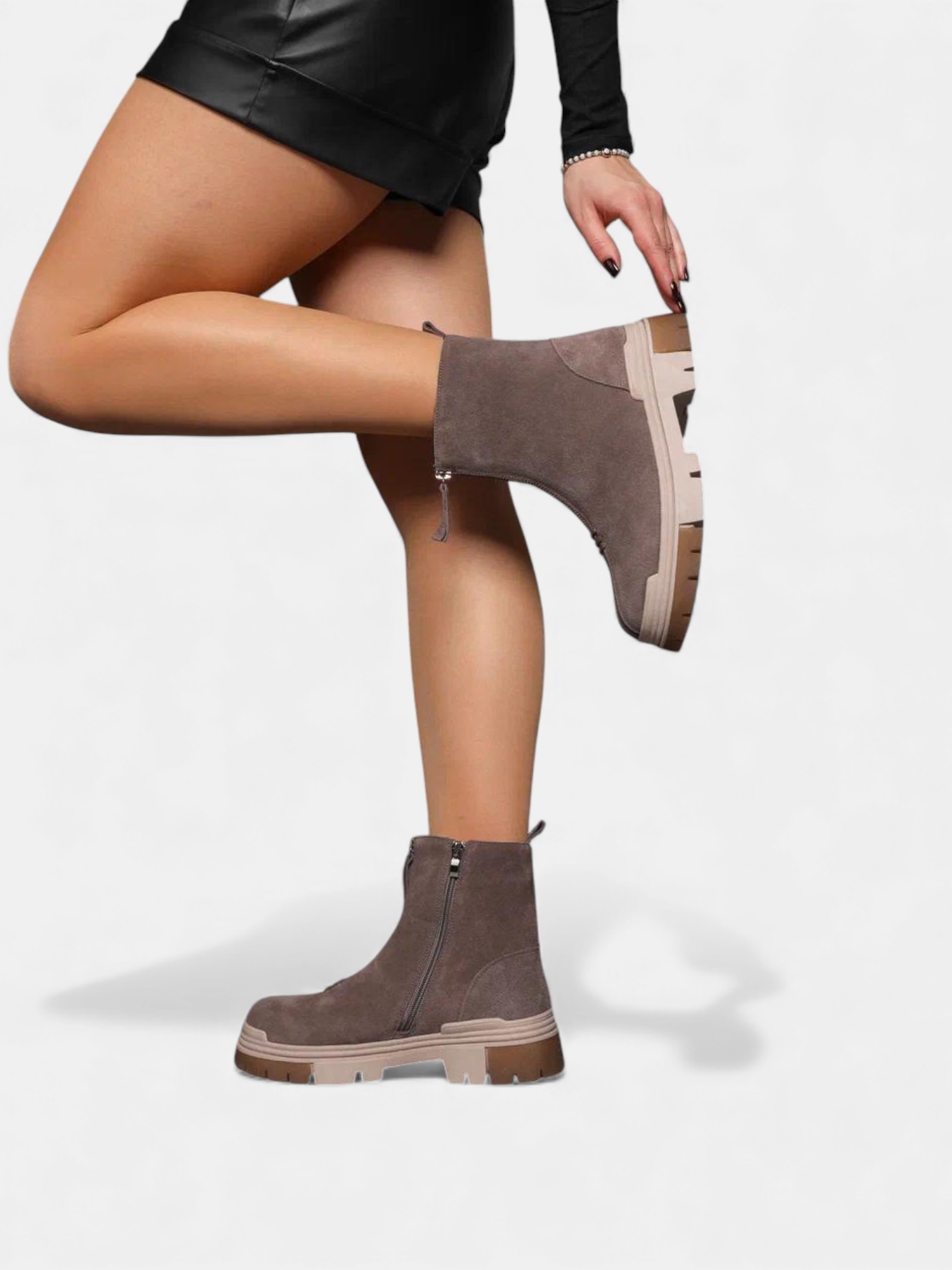 Ботинки зимние кожа