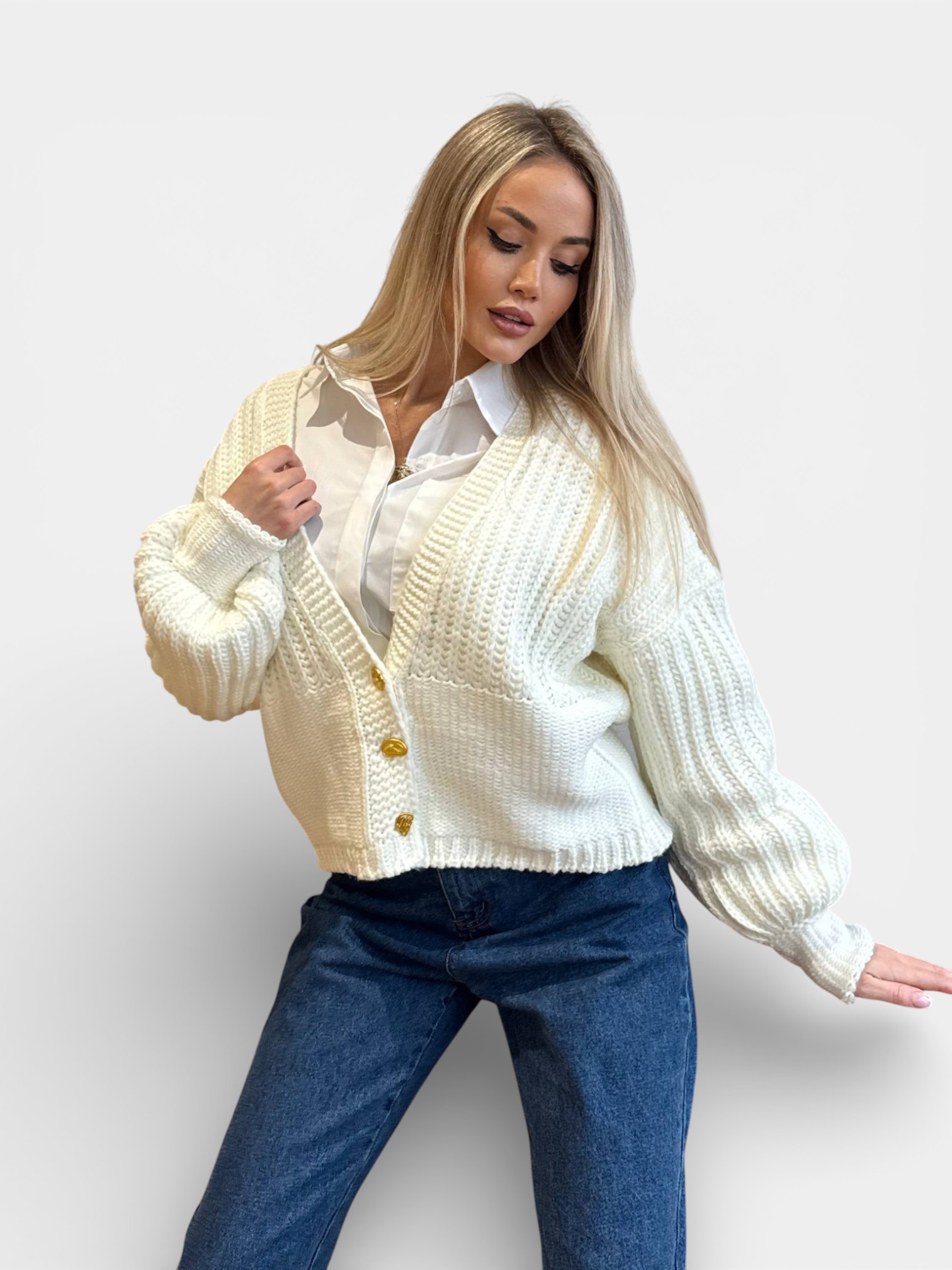 Кардиган вязанный SCHIAPARELLI бежевый 3453