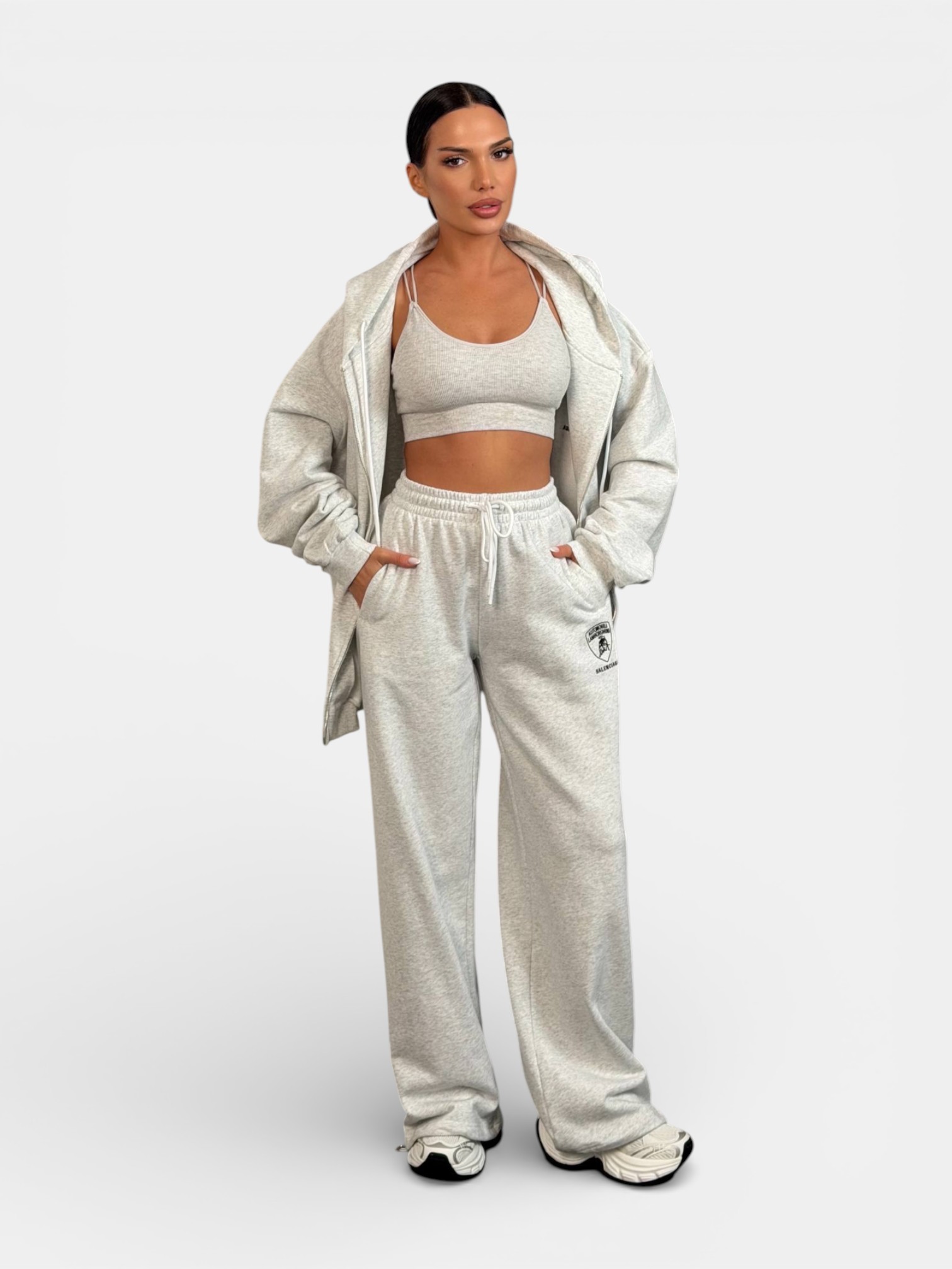 Костюм спортивный Balenciaga серый 3479