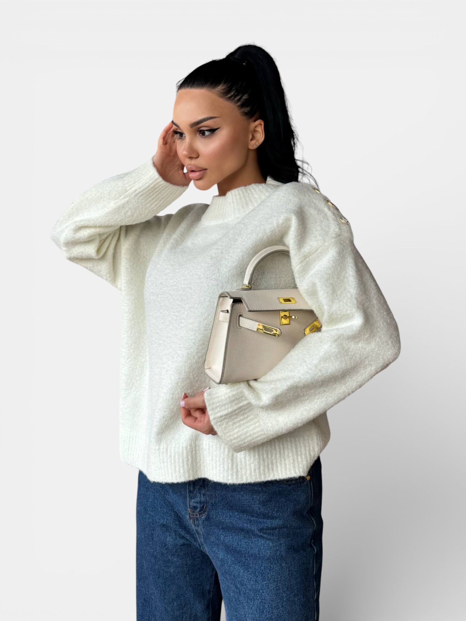 Свитер зимний SCHIAPARELLI белый 3456