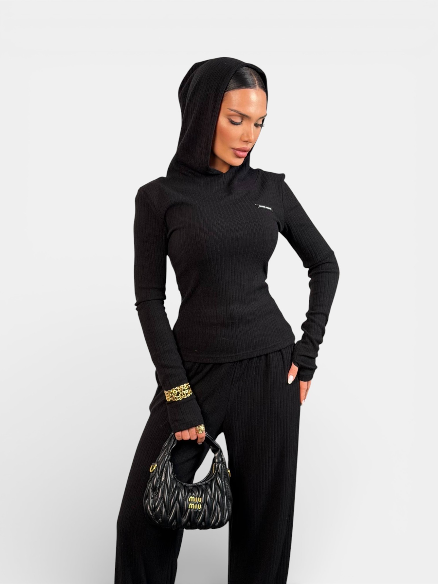 Костюм Miu Miu спортивный черный 3480