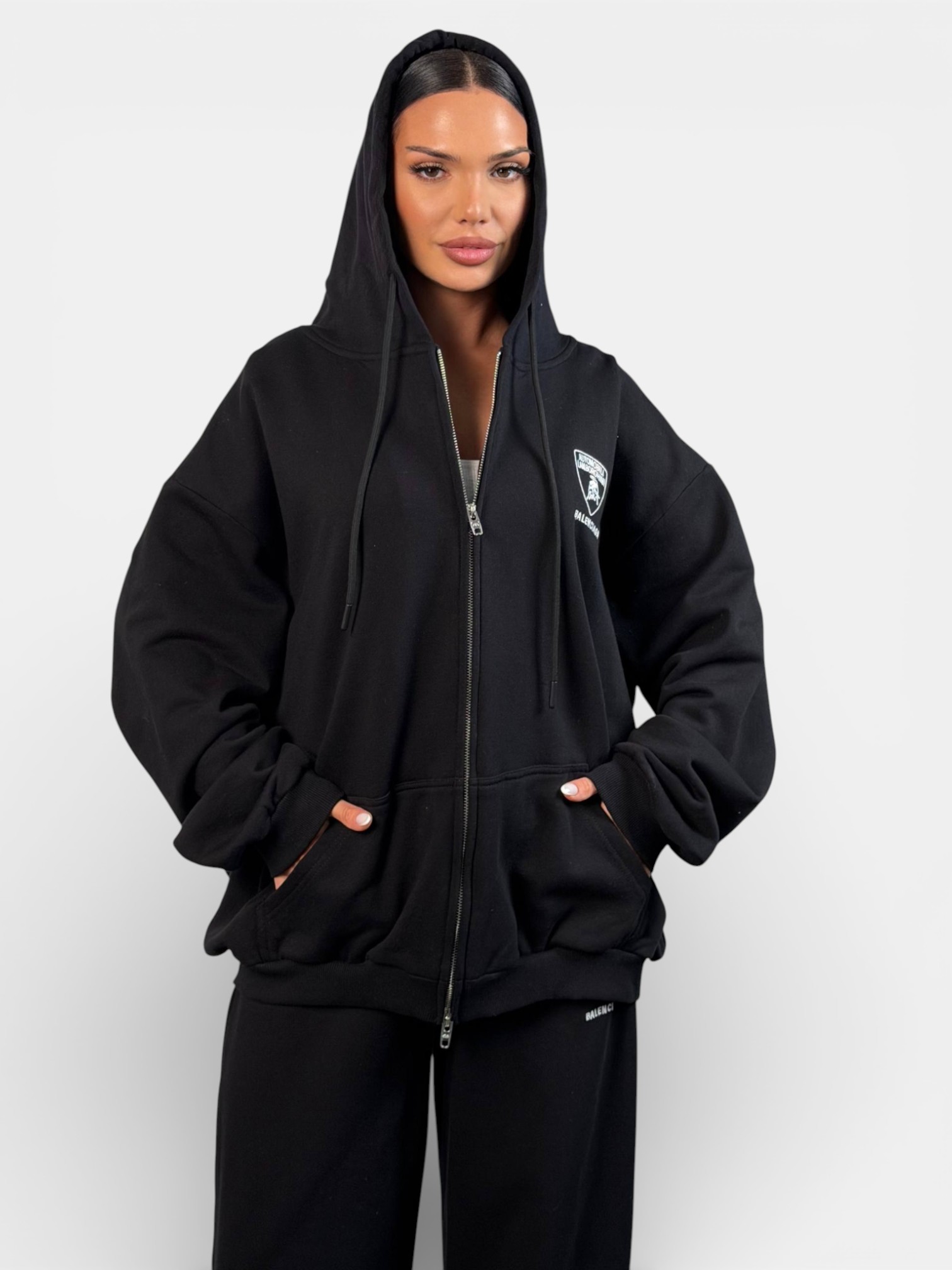 Костюм спортивный Balenciaga черный 3478