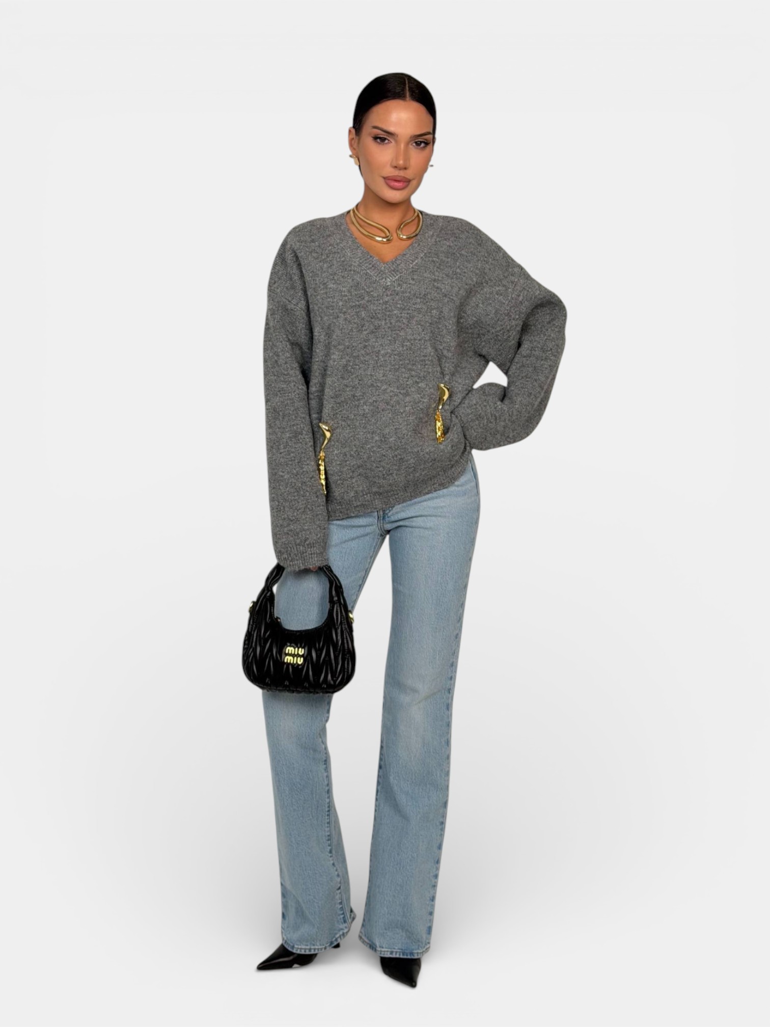 Свитер Schiaparelli серый 3476