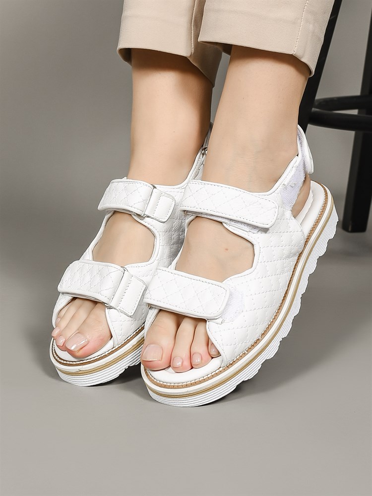 Босоножки женские летние натуральная кожа белые 0226-07-2030
