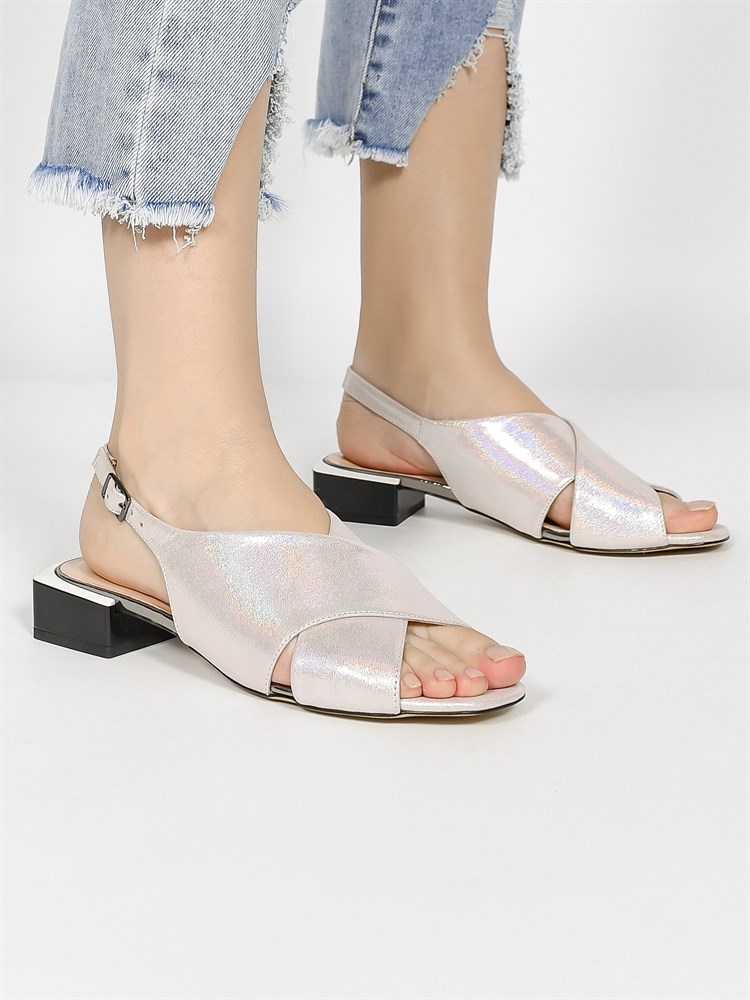 Босоножки женские летние натуральная кожа розовые 004-2421-R874-01