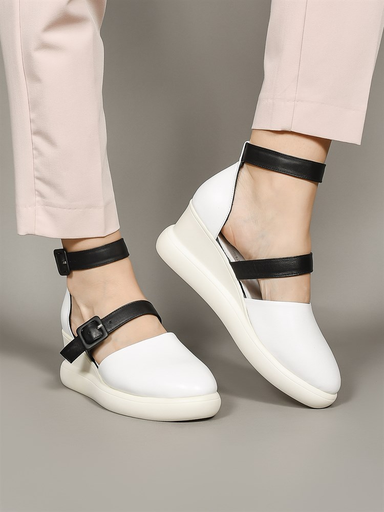 Босоножки женские летние натуральная кожа белые 004-2606-R679-01