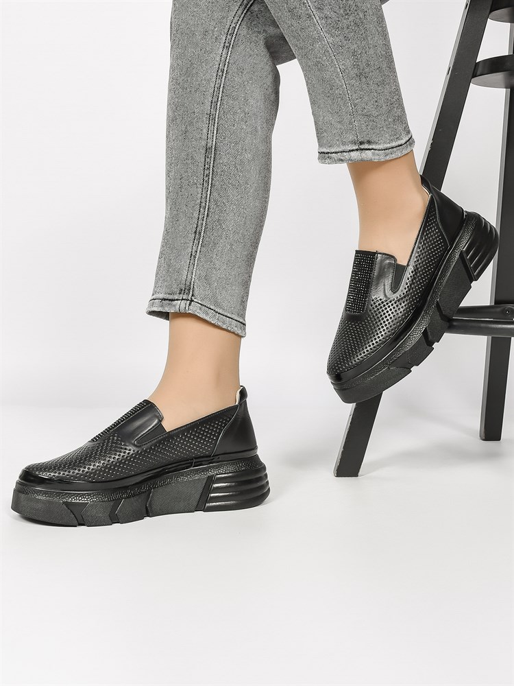 Слиперы женские летние натуральная кожа черные 163-01-209 Слиперы женские летние натуральная кожа черные 163-01-209